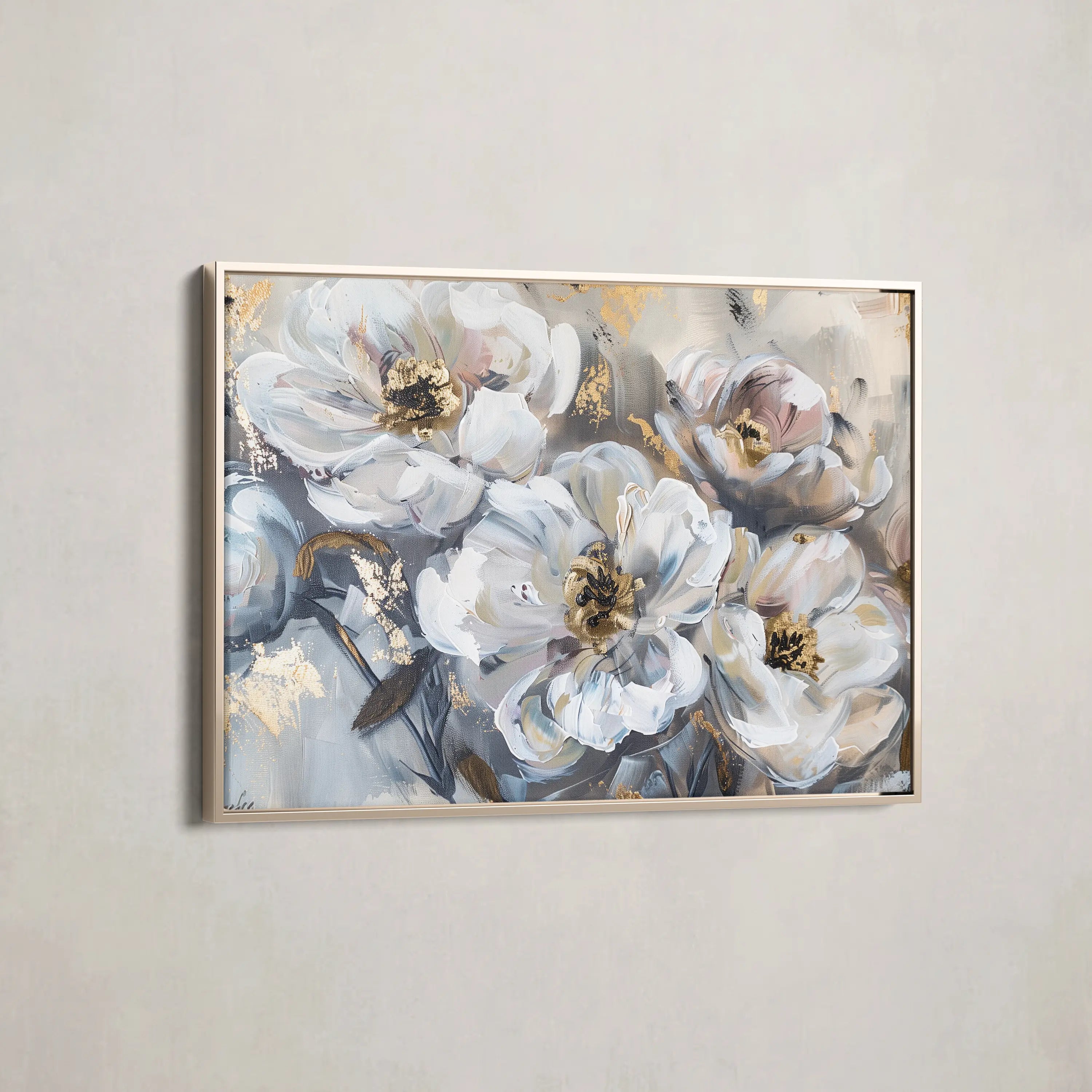 Floral Canvas Wall Art WAD803-F 90 x 60 cm / Stretched on hidden frame