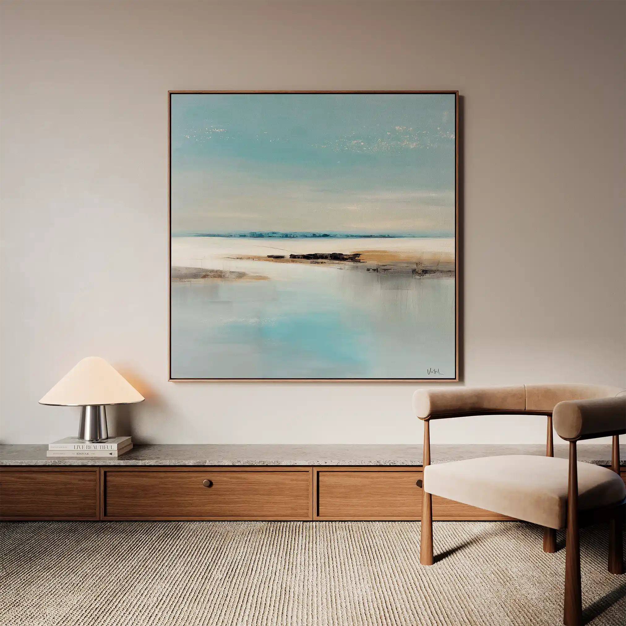 Abstract 804 Canvas Art 60 x 60 cm / Stretched on hidden frame