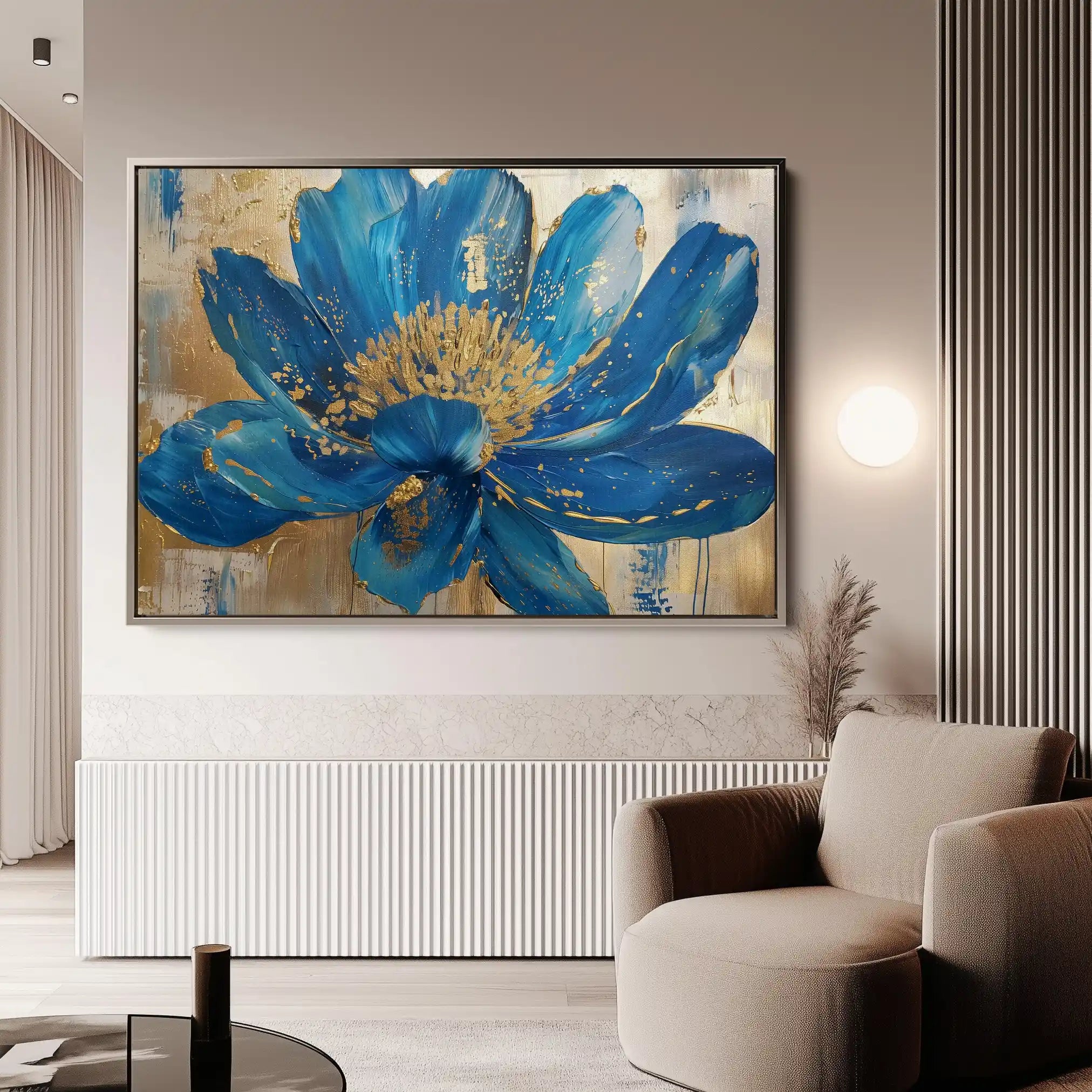Floral Canvas Wall Art WAD804-F 90 x 60 cm / Stretched on hidden frame