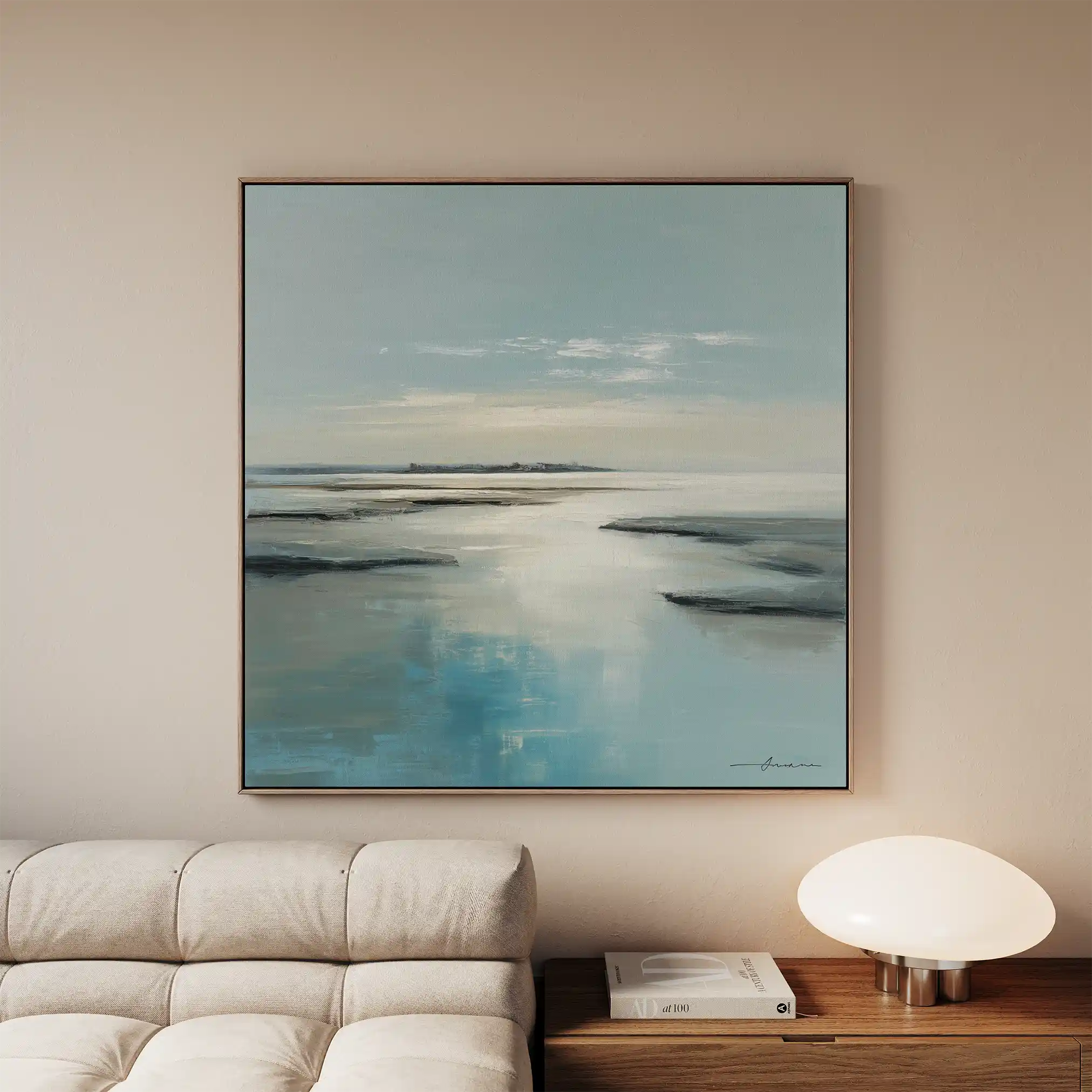 Abstract 805 Canvas Art 60 x 60 cm / Stretched on hidden frame