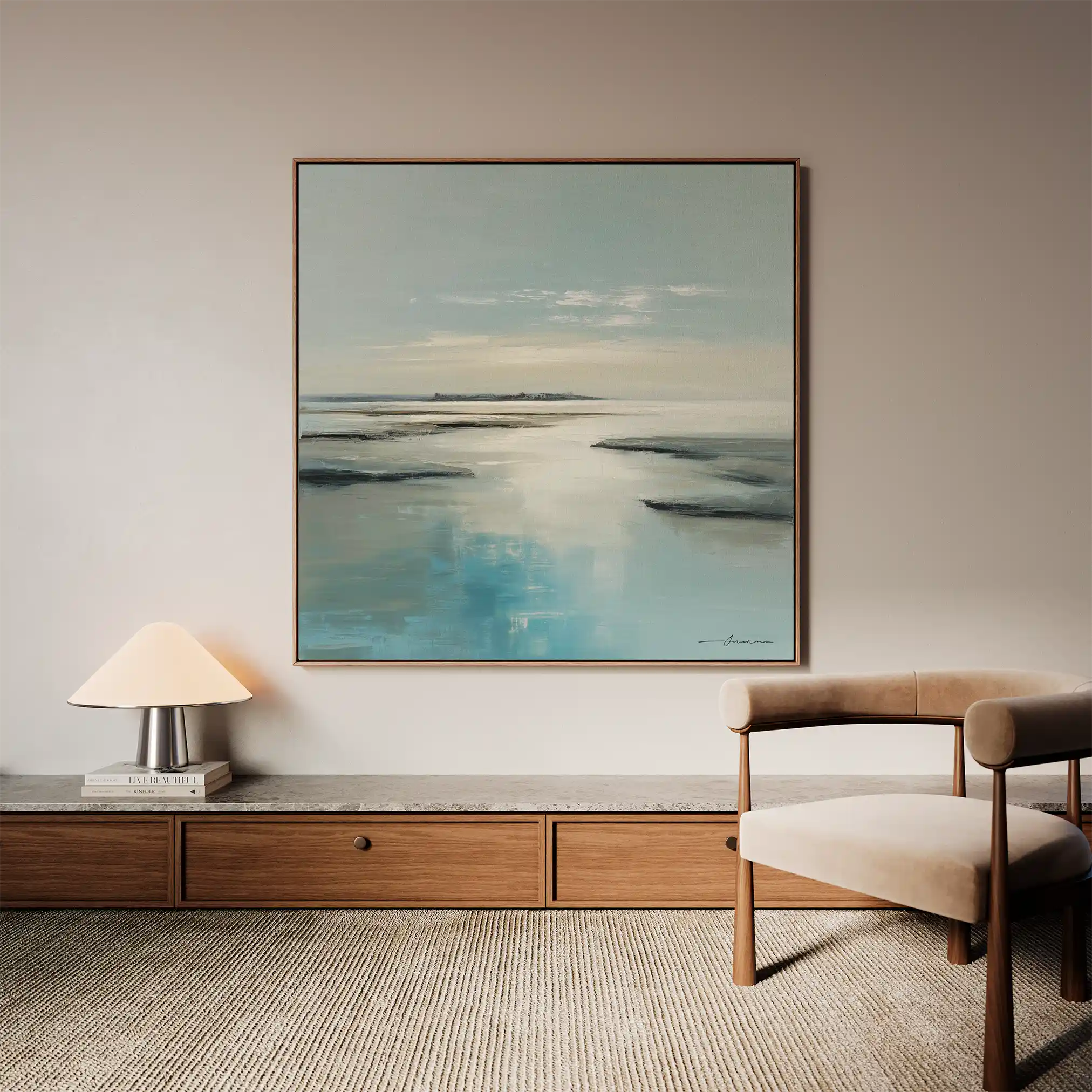 Abstract 805 Canvas Art 60 x 60 cm / Stretched on hidden frame