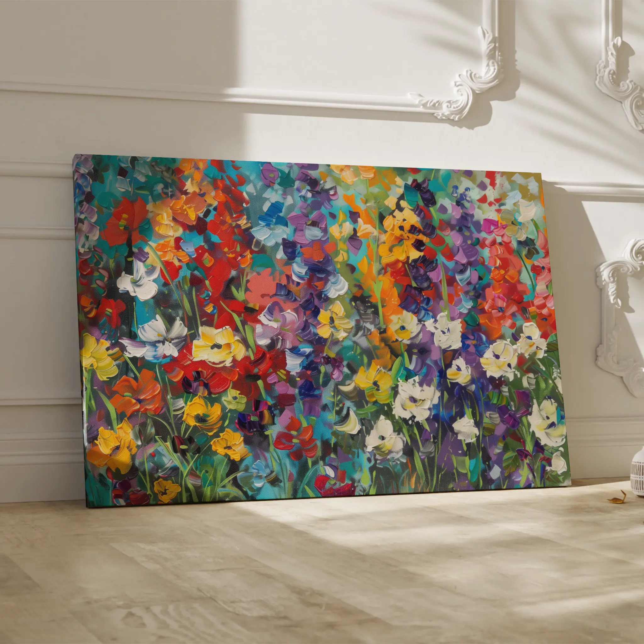 Floral Canvas Wall Art WAD805-F 90 x 60 cm / Stretched on hidden frame