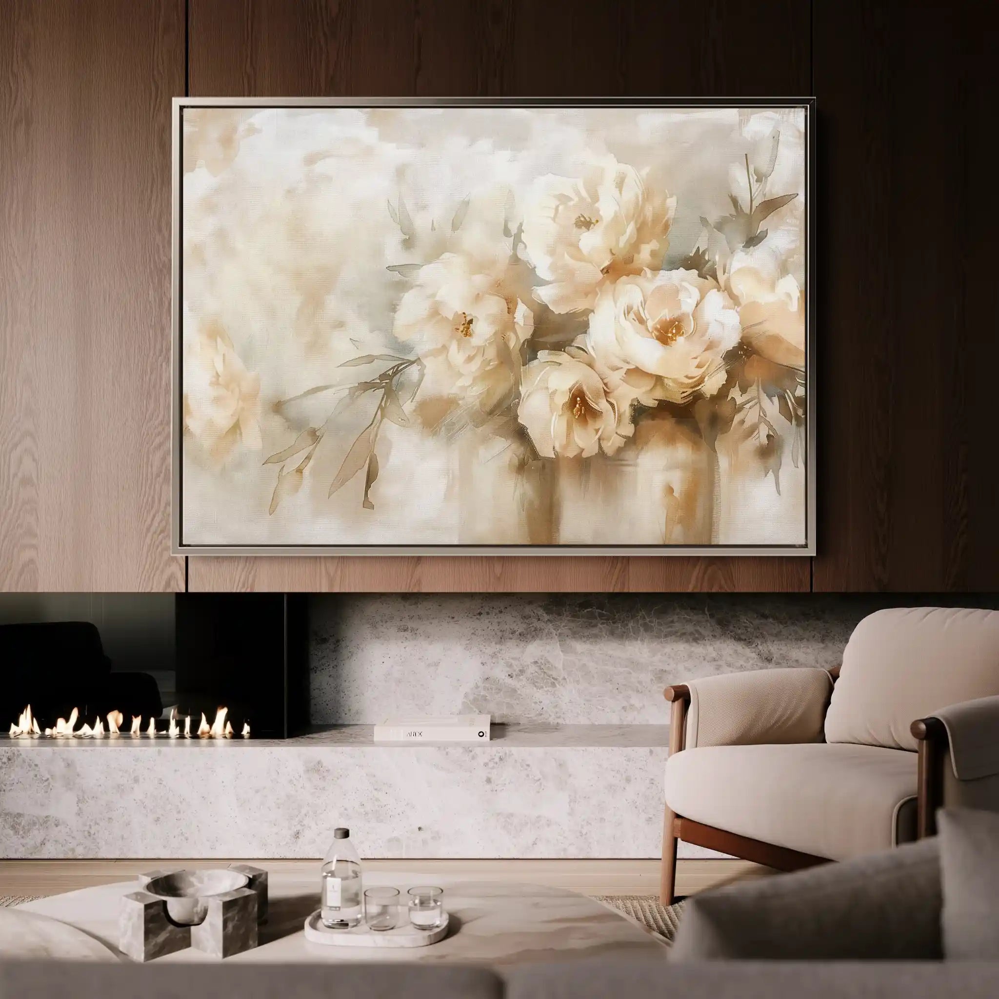 Floral Canvas Wall Art WAD806-F 90 x 60 cm / Stretched on hidden frame