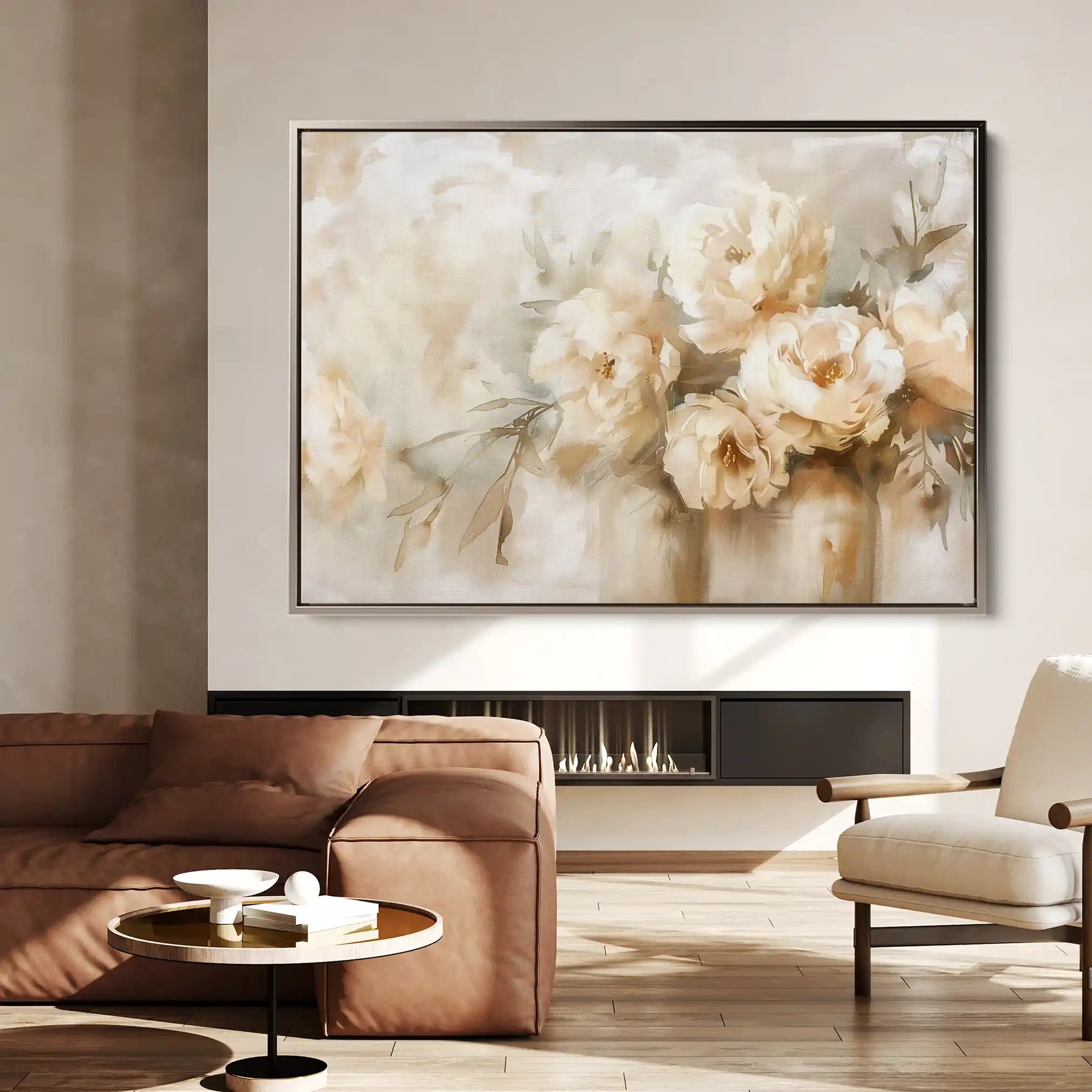 Floral Canvas Wall Art WAD806-F 90 x 60 cm / Stretched on hidden frame