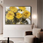 Floral Canvas Wall Art WAD809-F 90 x 60 cm / Stretched on hidden frame
