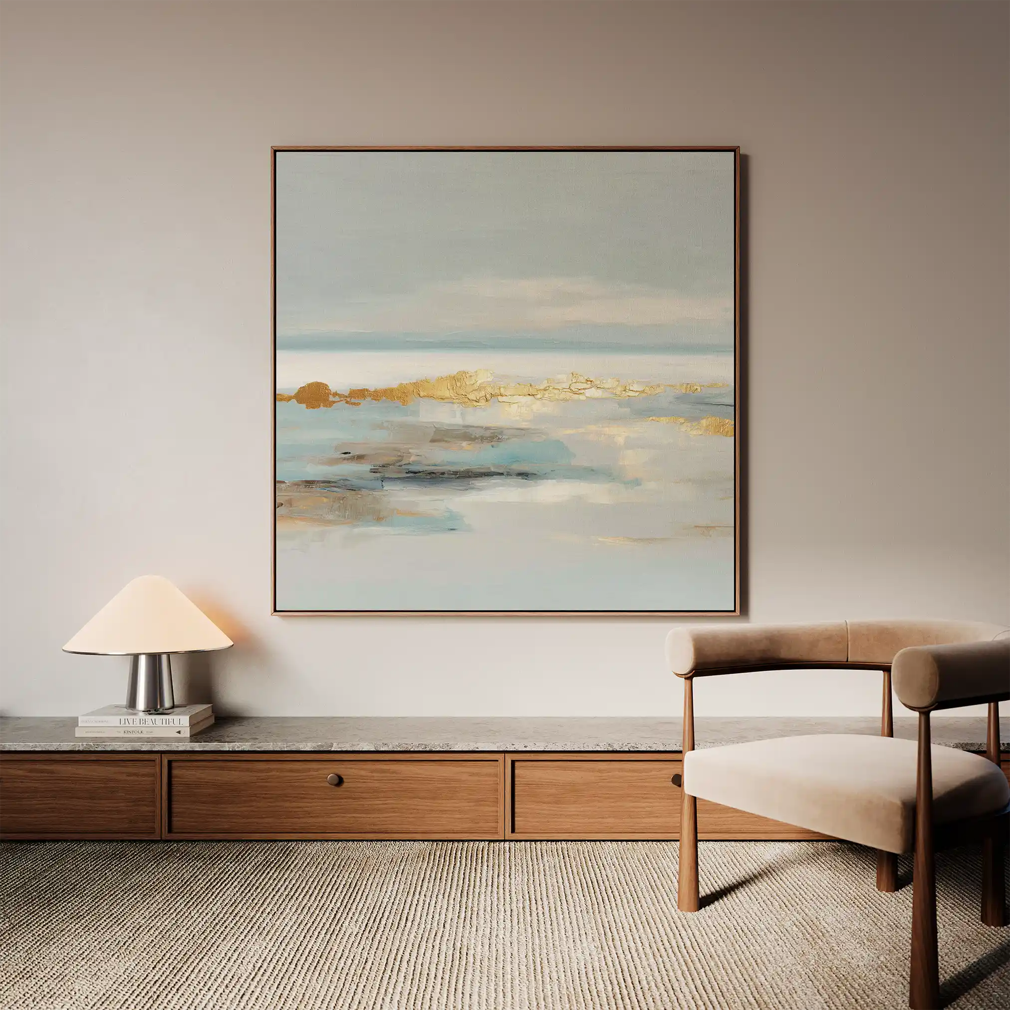 Abstract 810 Canvas Art 60 x 60 cm / Stretched on hidden frame