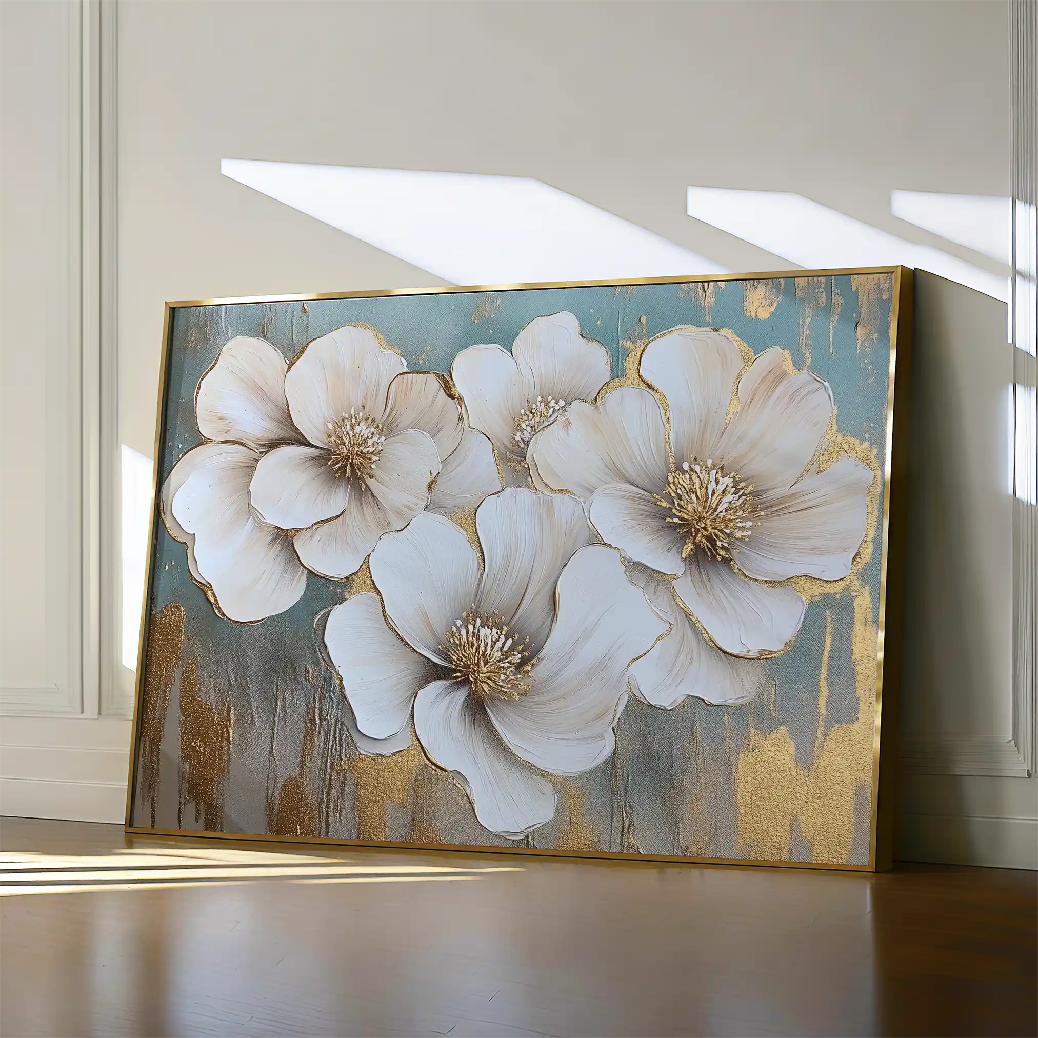 Floral Canvas Wall Art WAD810-F 90 x 60 cm / Stretched on hidden frame