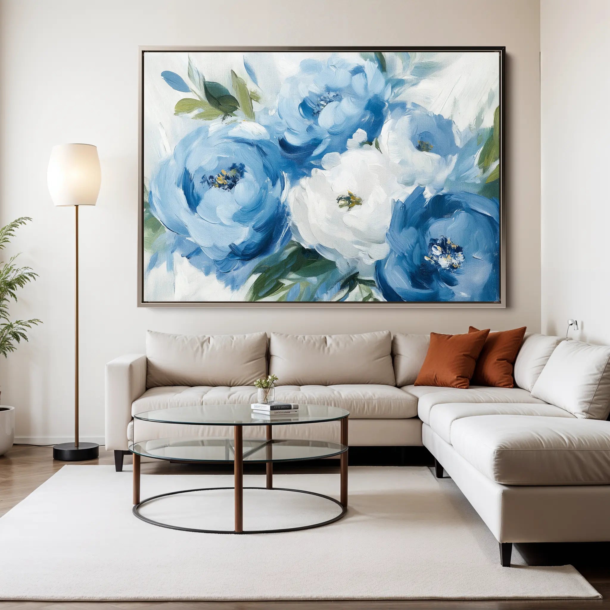 Floral Canvas Wall Art WAD811-F 90 x 60 cm / Stretched on hidden frame