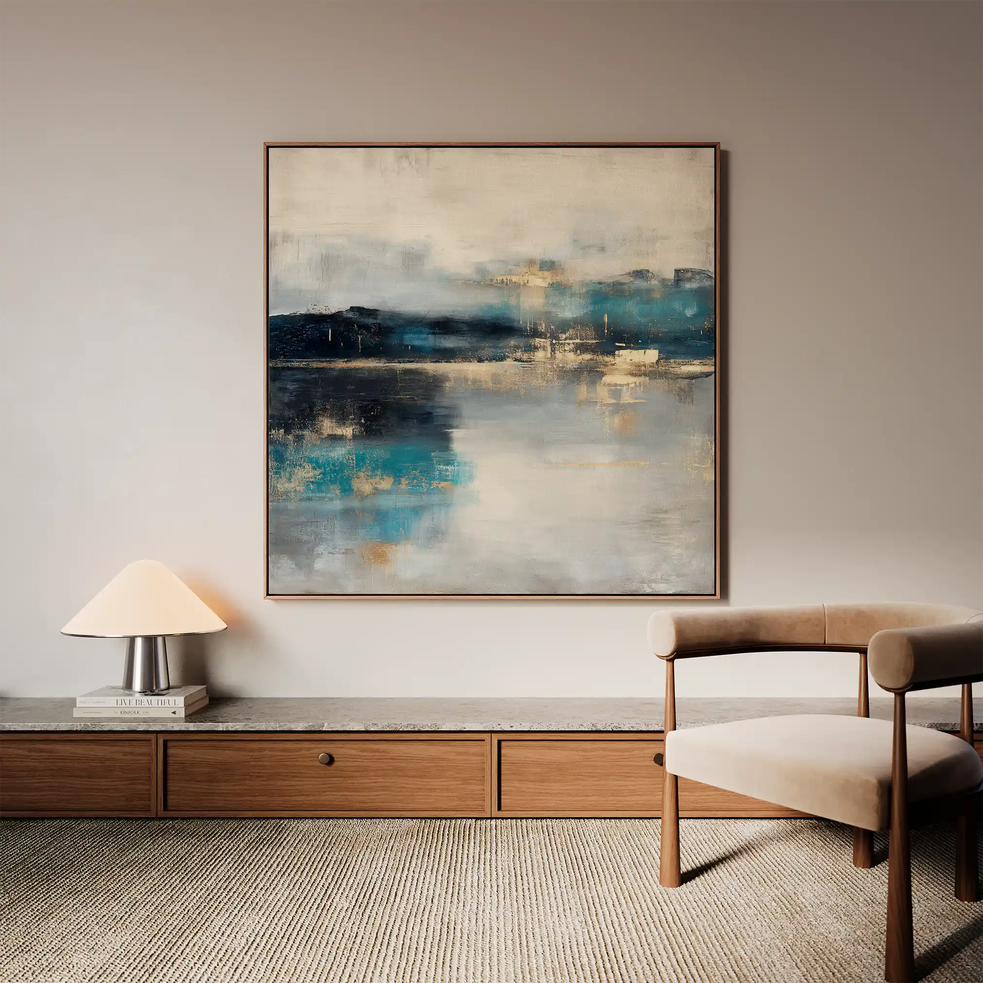 Abstract 812 Canvas Art 60 x 60 cm / Stretched on hidden frame