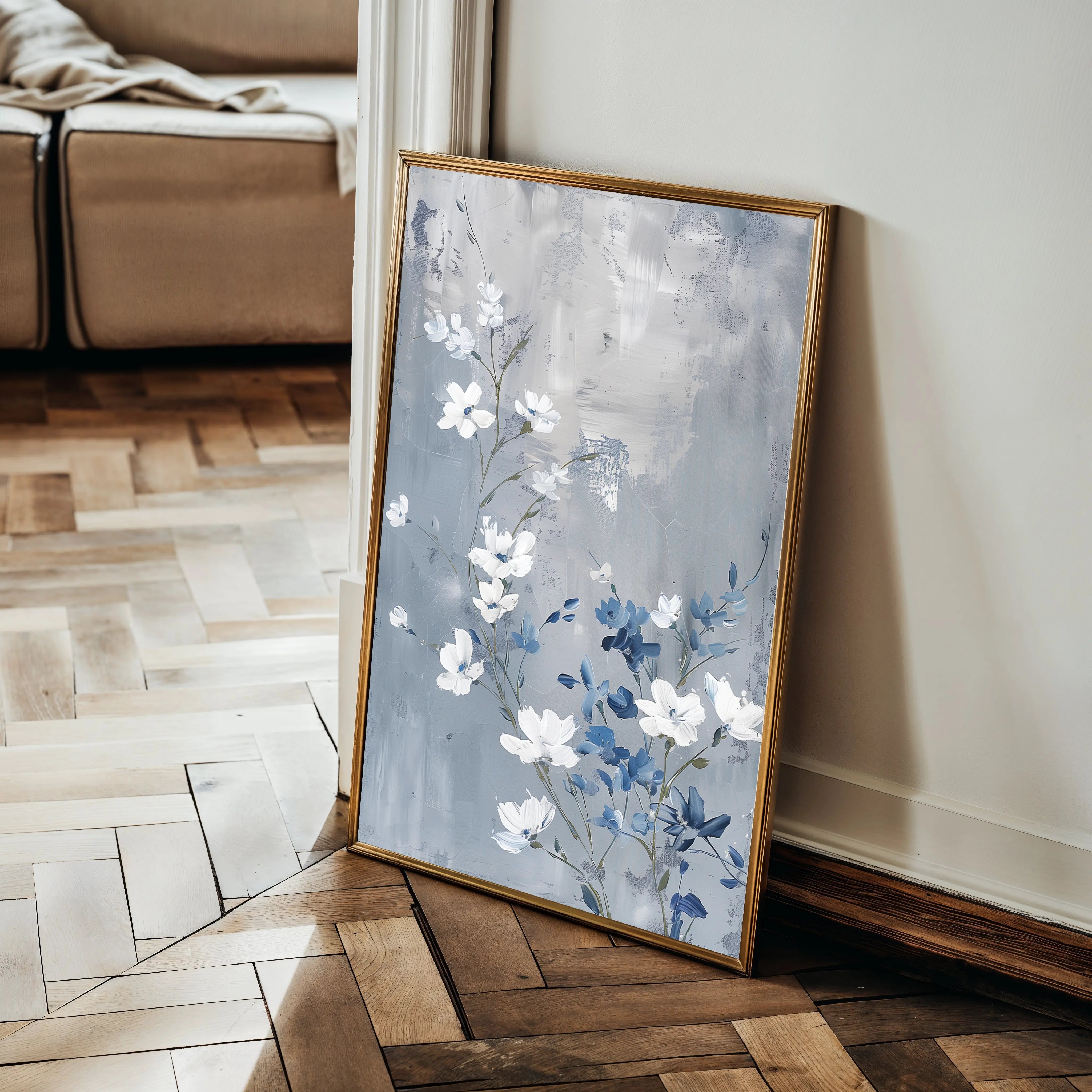 Floral Canvas Wall Art WAD812-F 90 x 60 cm / Stretched on hidden frame