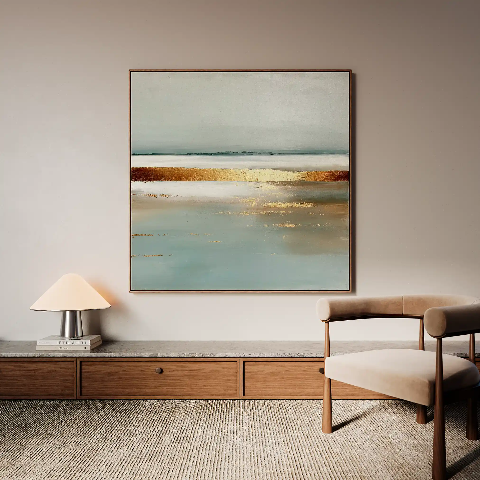 Abstract 813 Canvas Art 60 x 60 cm / Stretched on hidden frame