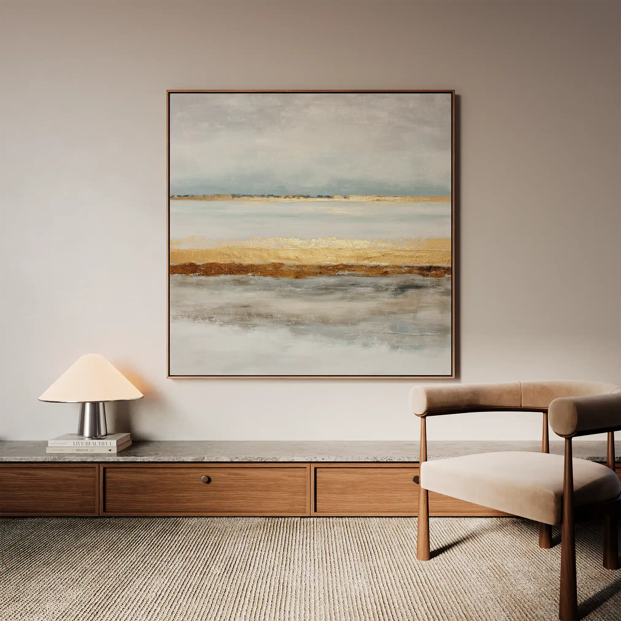 Abstract 814 Canvas Art 60 x 60 cm / Stretched on hidden frame