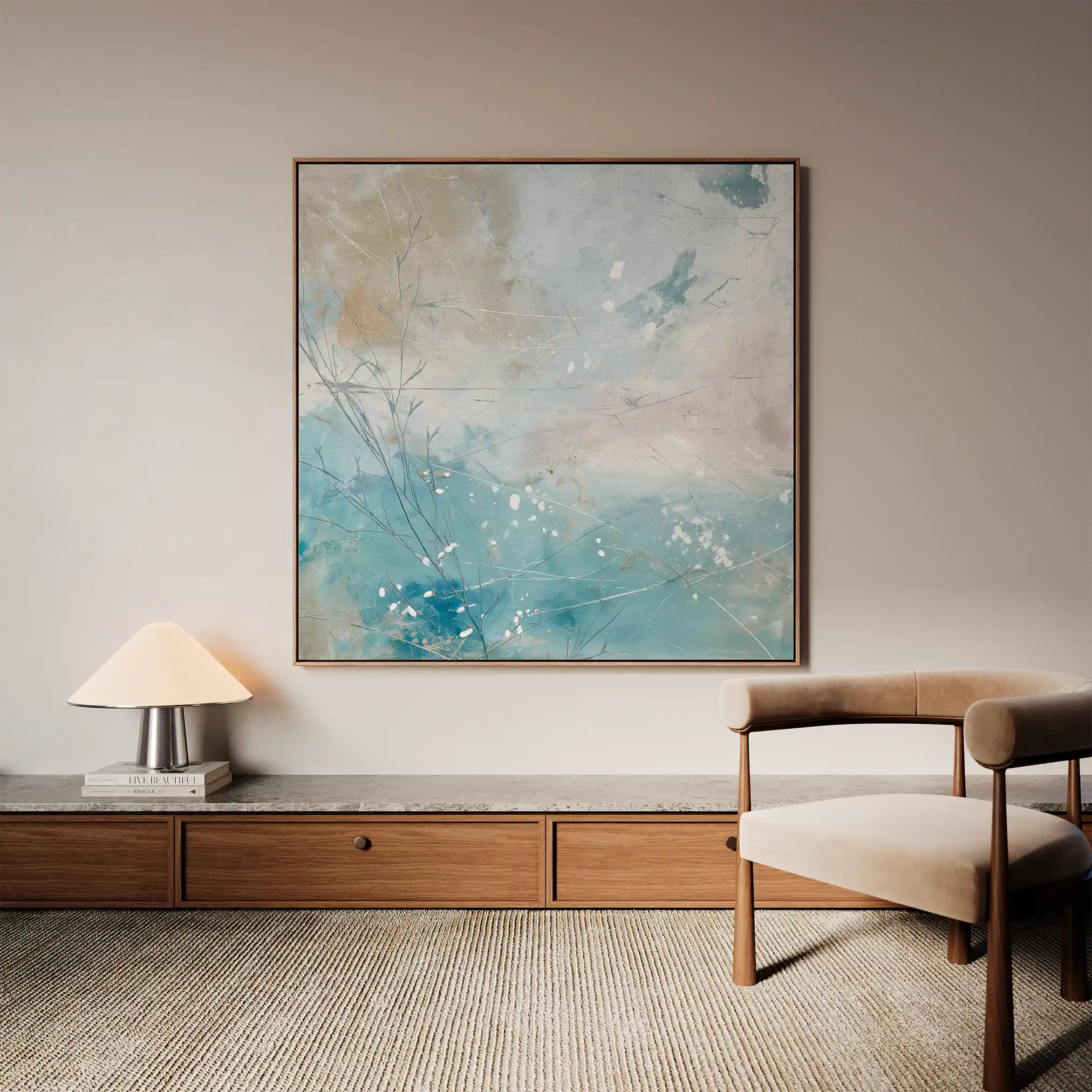 Abstract 816 Canvas Art 60 x 60 cm / Stretched on hidden frame
