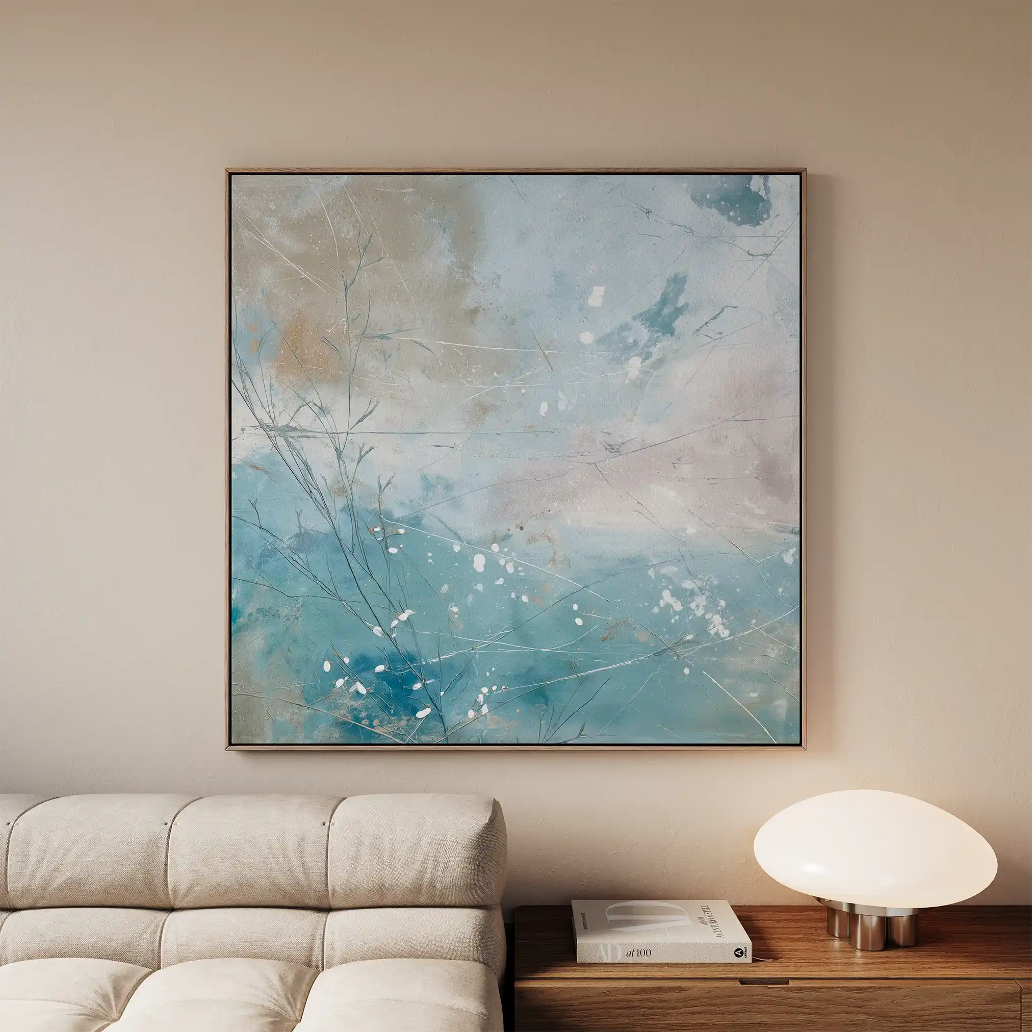 Abstract 816 Canvas Art 60 x 60 cm / Stretched on hidden frame