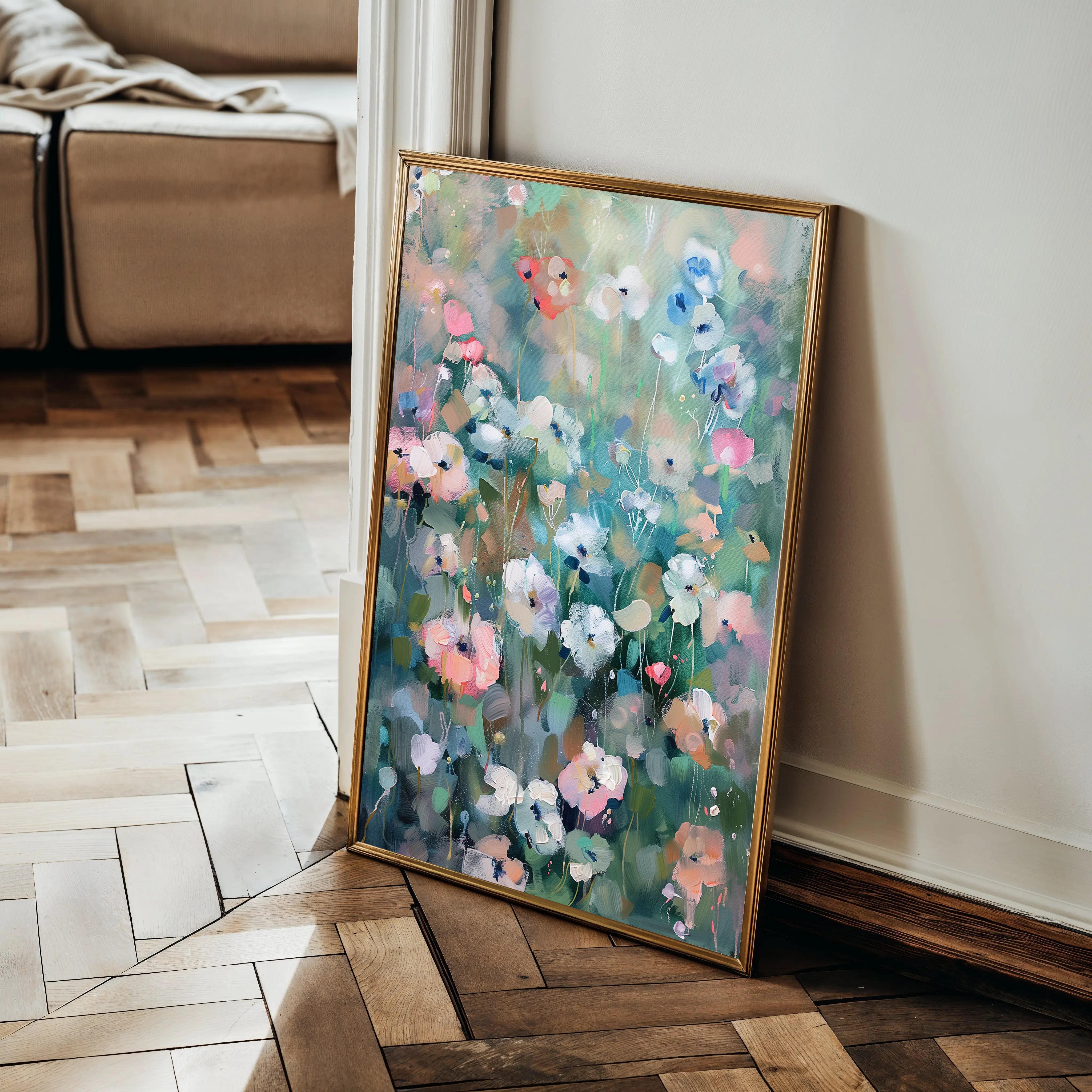 Floral Canvas Wall Art WAD816-F 90 x 60 cm / Stretched on hidden frame