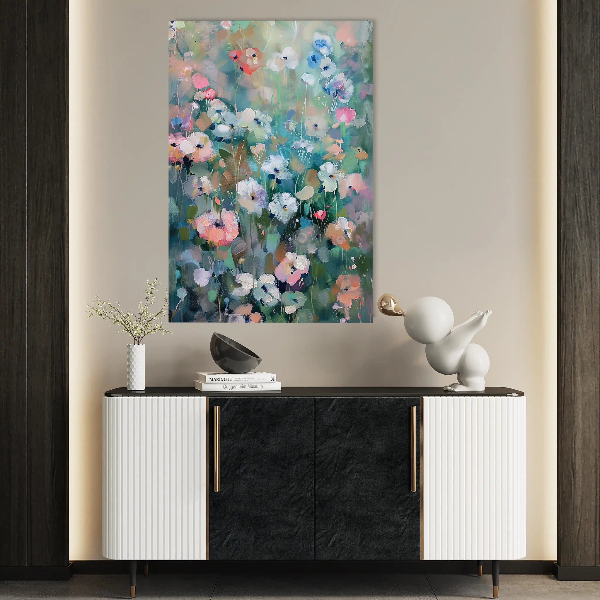 Floral Canvas Wall Art WAD816-F 90 x 60 cm / Stretched on hidden frame