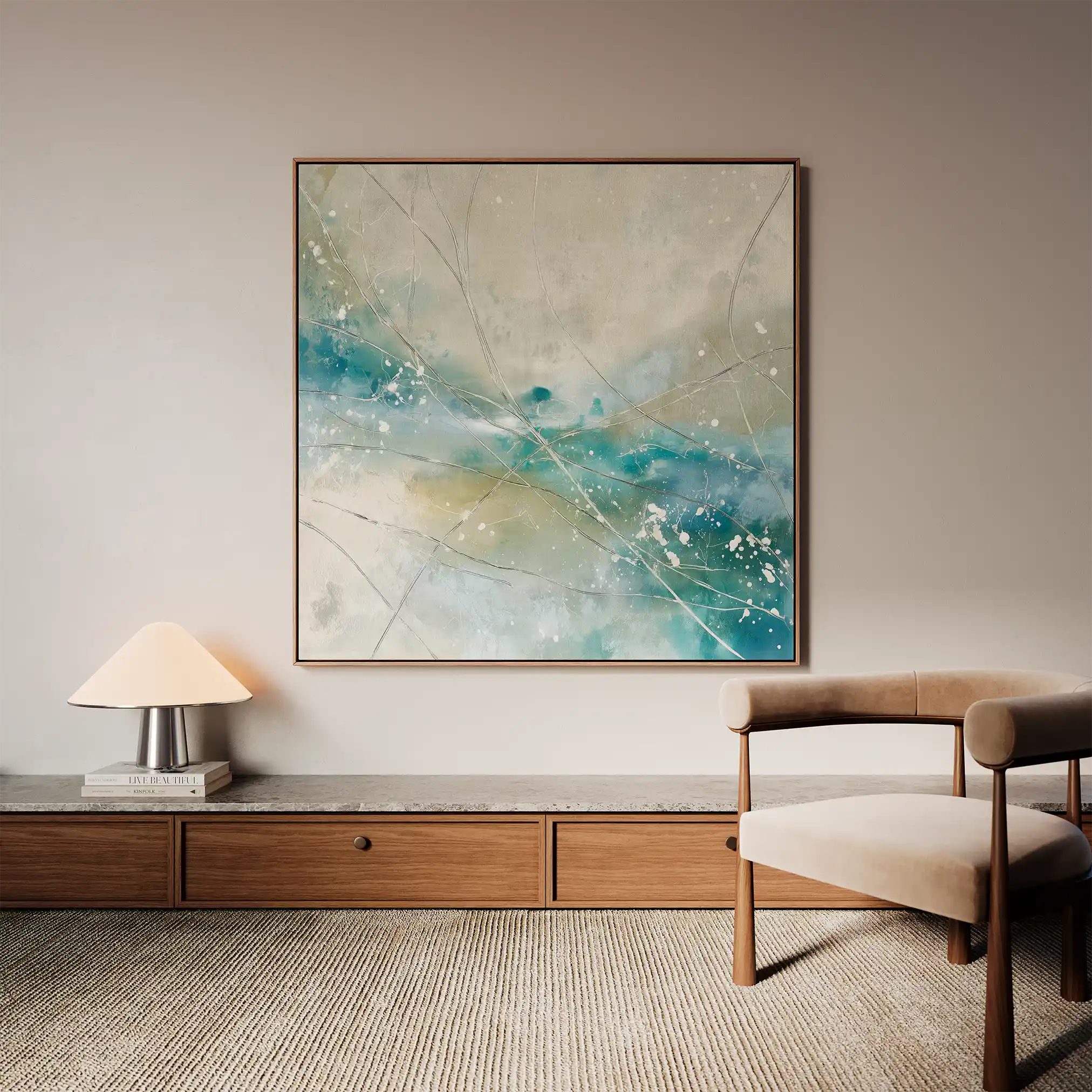 Abstract 817 Canvas Art 60 x 60 cm / Stretched on hidden frame