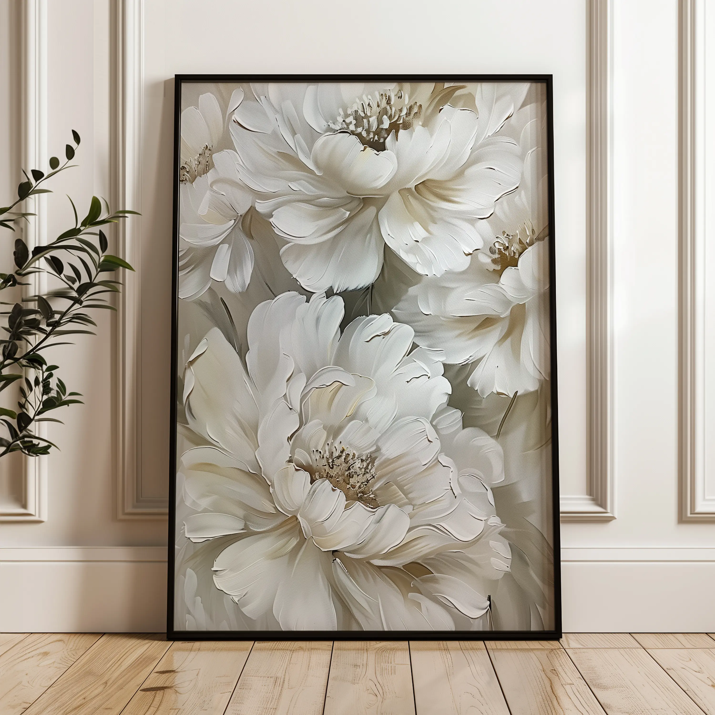 Floral Canvas Wall Art WAD817-F 90 x 60 cm / Stretched on hidden frame