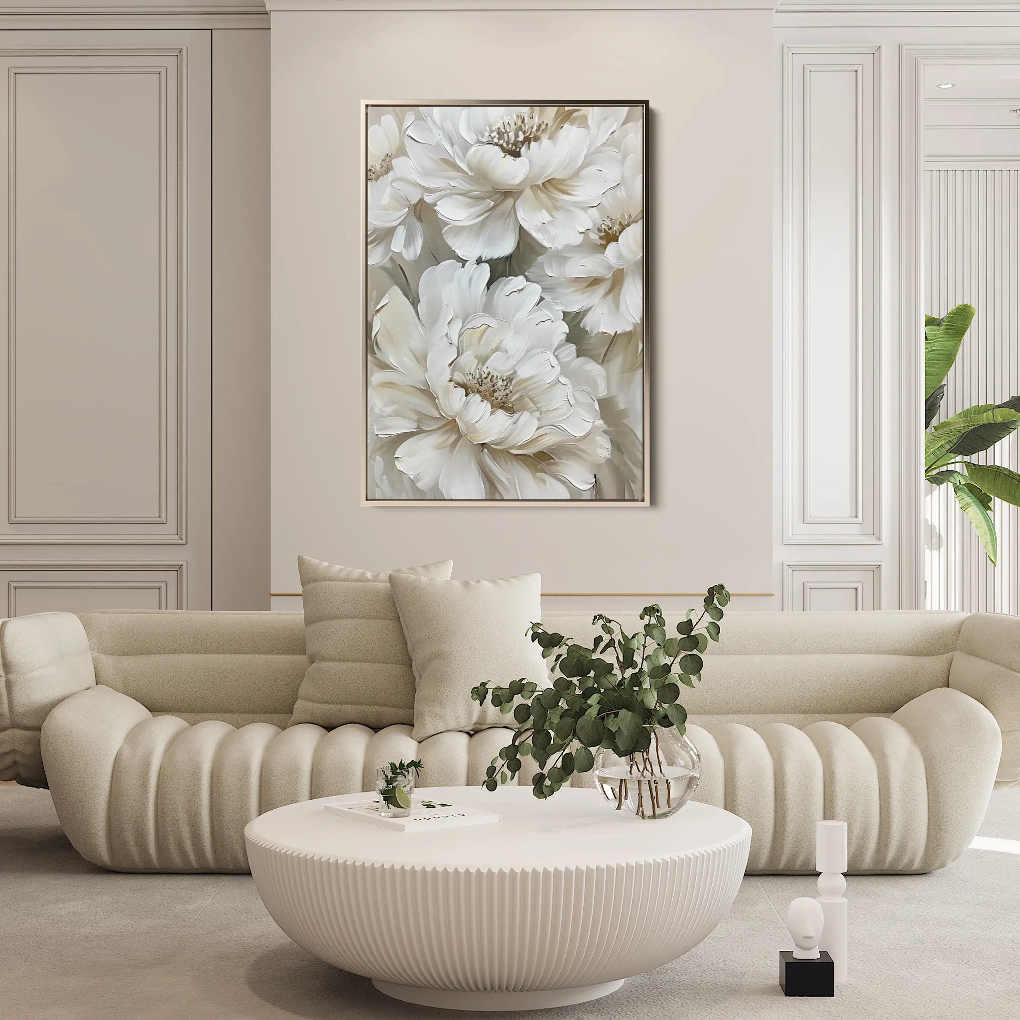 Floral Canvas Wall Art WAD817-F 90 x 60 cm / Stretched on hidden frame