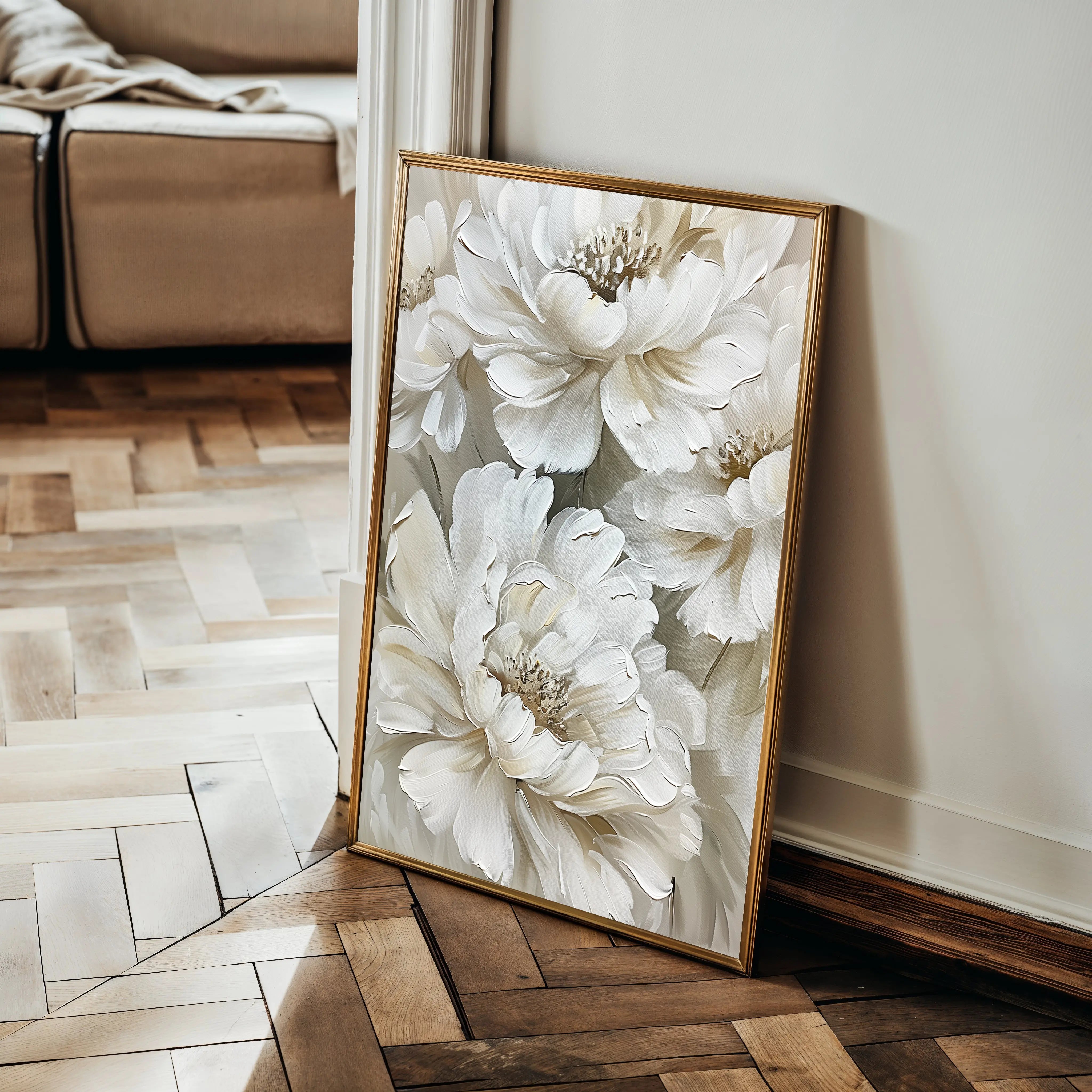 Floral Canvas Wall Art WAD817-F 90 x 60 cm / Stretched on hidden frame