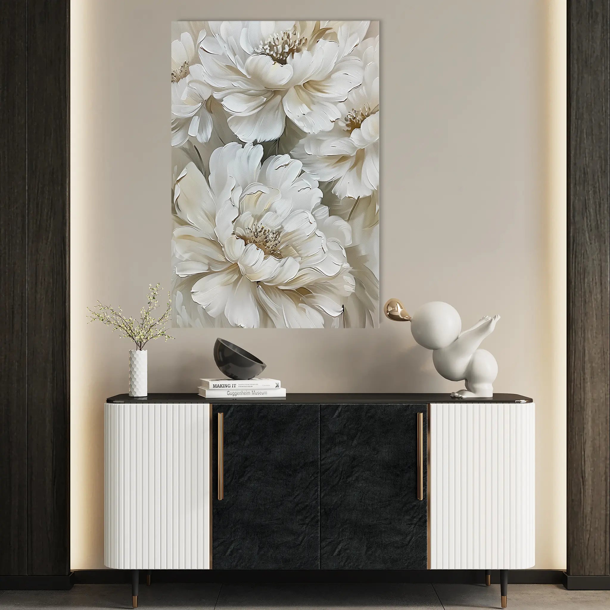 Floral Canvas Wall Art WAD817-F 90 x 60 cm / Stretched on hidden frame