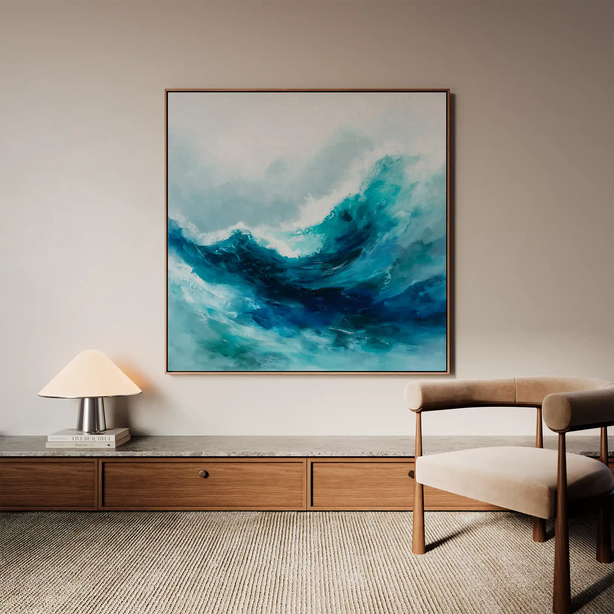 Abstract 819 Canvas Art 60 x 60 cm / Stretched on hidden frame