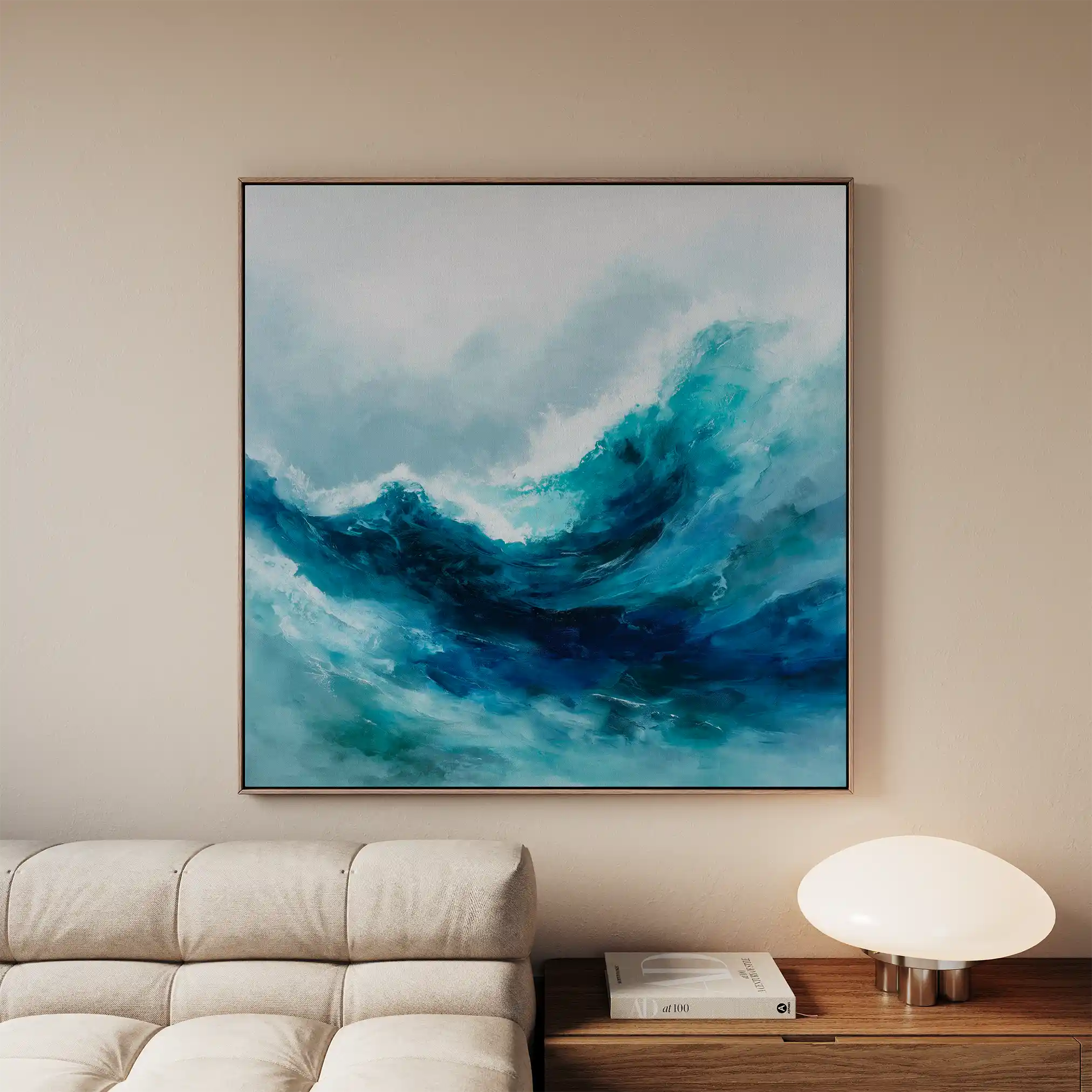 Abstract 819 Canvas Art 60 x 60 cm / Stretched on hidden frame