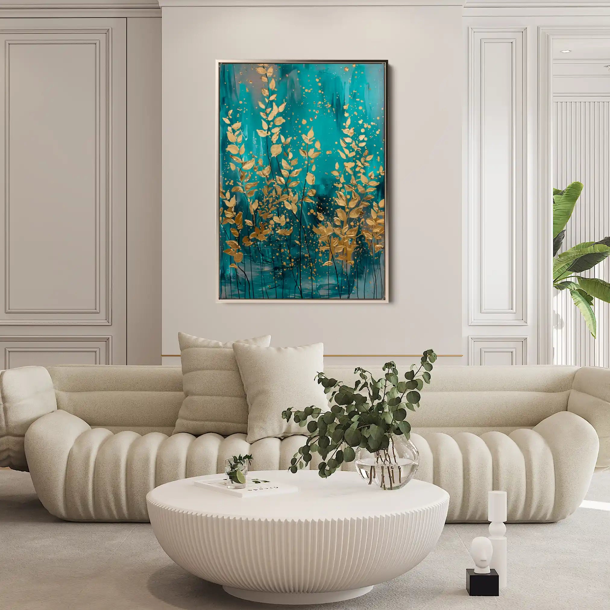 Floral Canvas Wall Art WAD819-F 90 x 60 cm / Stretched on hidden frame