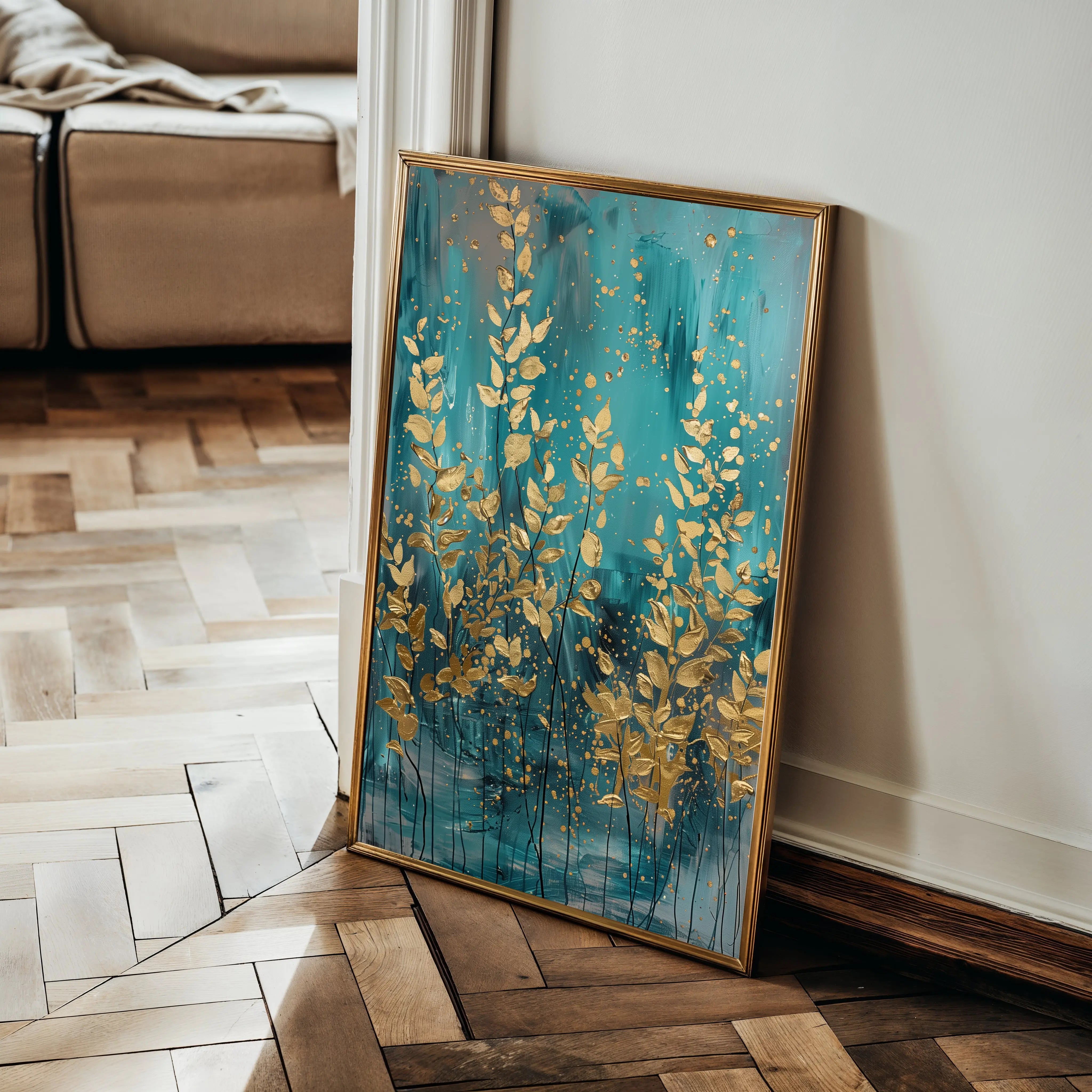 Floral Canvas Wall Art WAD819-F 90 x 60 cm / Stretched on hidden frame