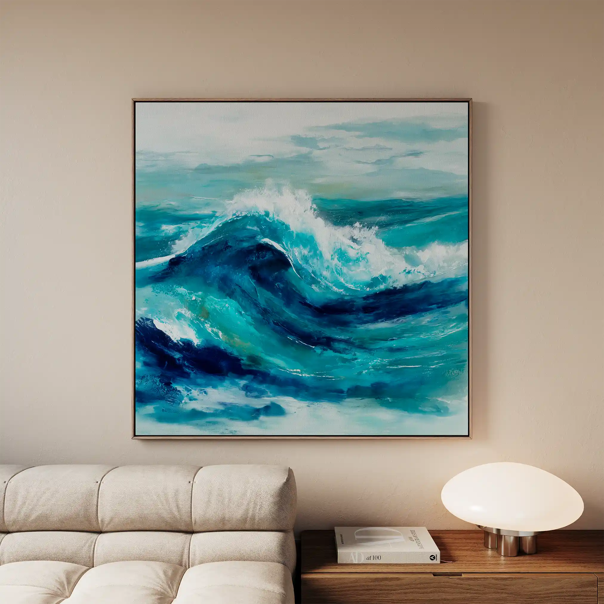 Abstract 820 Canvas Art 60 x 60 cm / Stretched on hidden frame