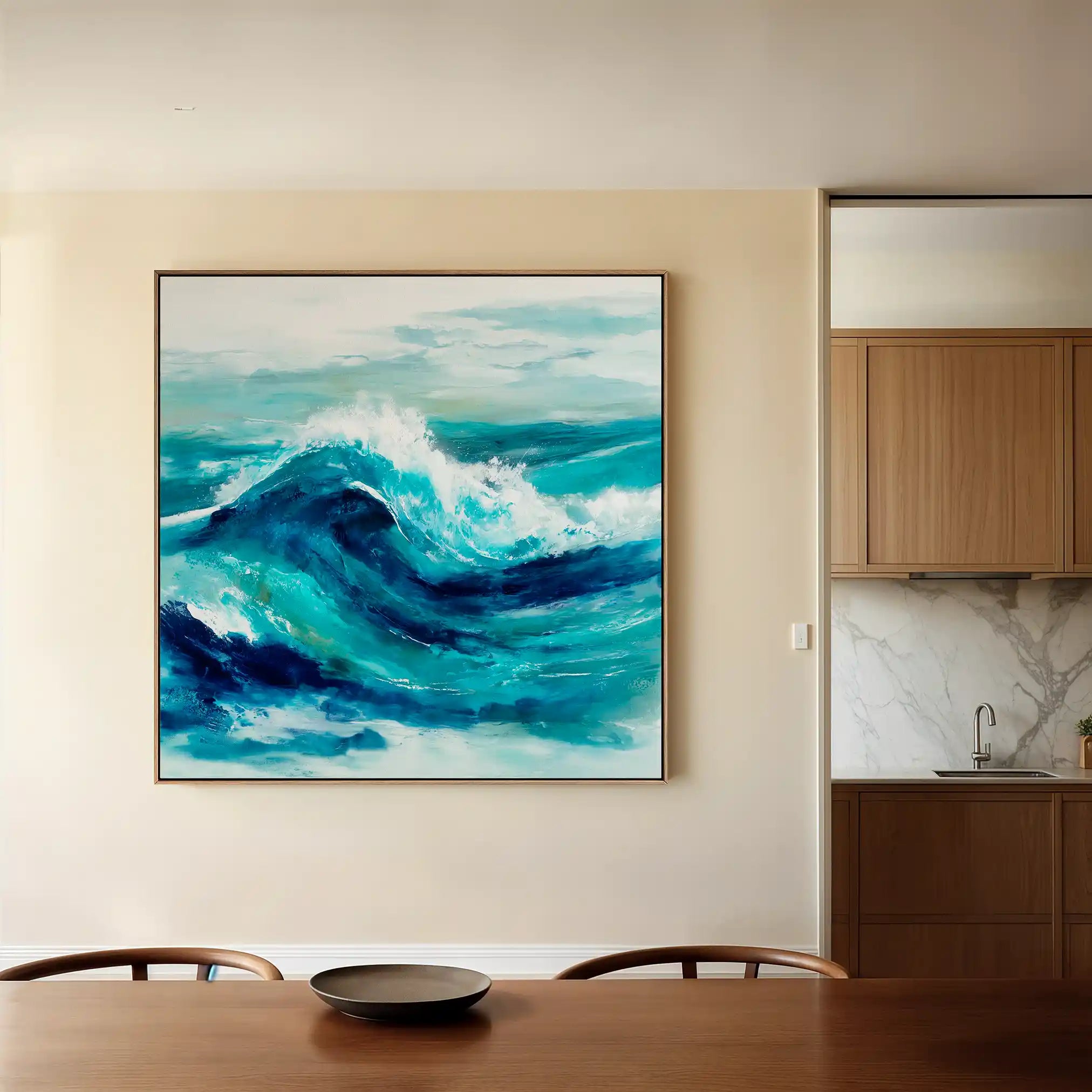 Abstract 820 Canvas Art 60 x 60 cm / Stretched on hidden frame