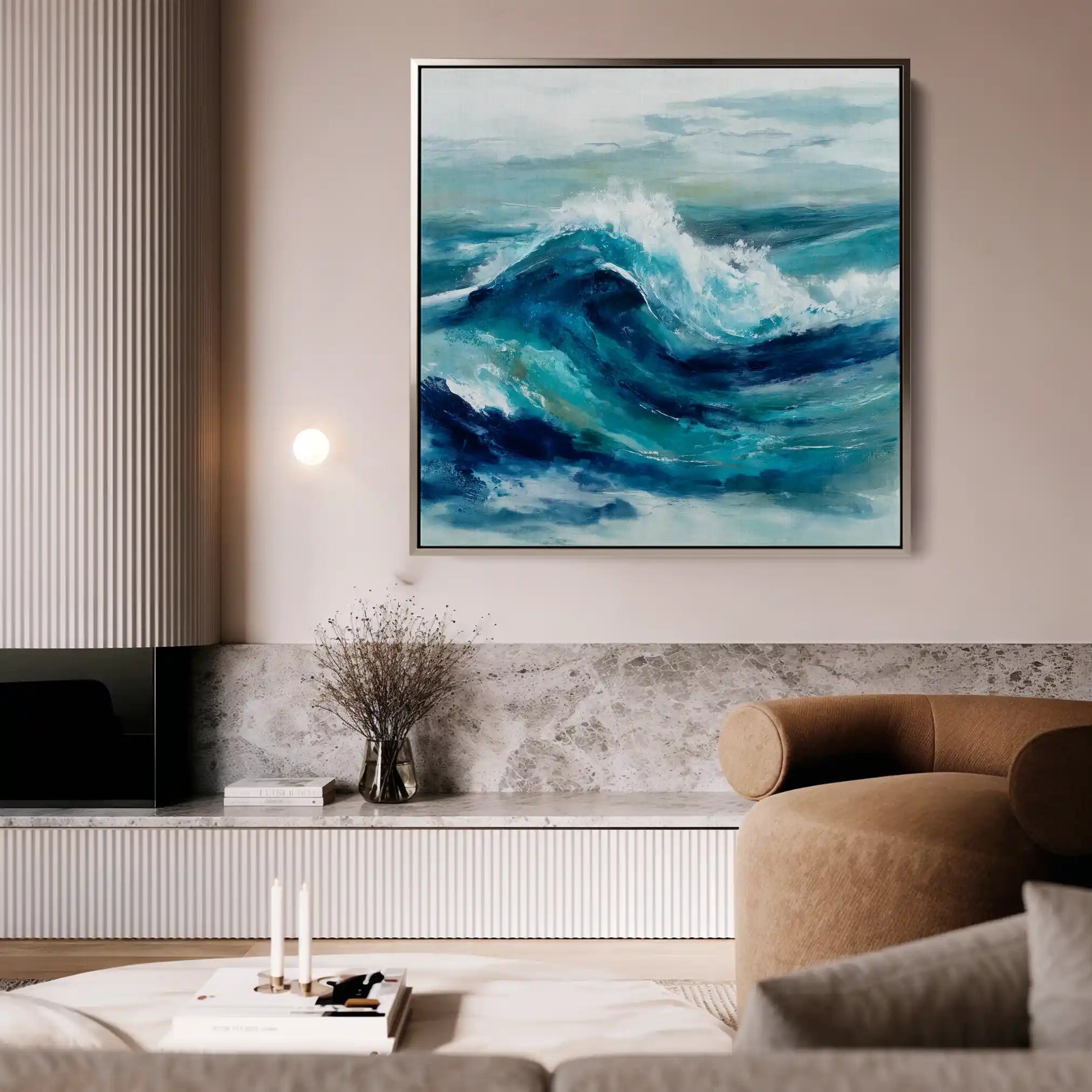 Abstract 820 Canvas Art 60 x 60 cm / Stretched on hidden frame
