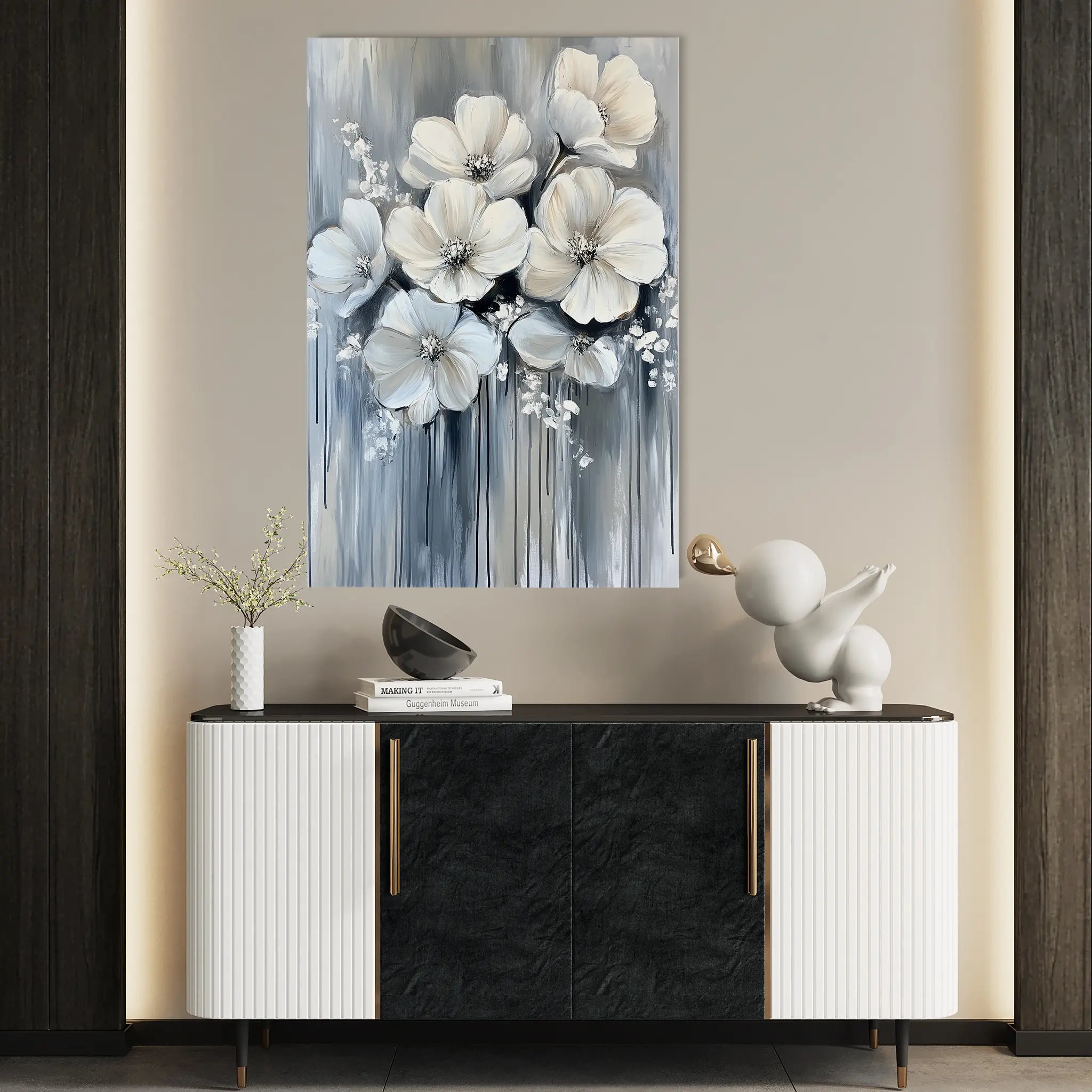 Floral Canvas Wall Art WAD820-F 90 x 60 cm / Stretched on hidden frame