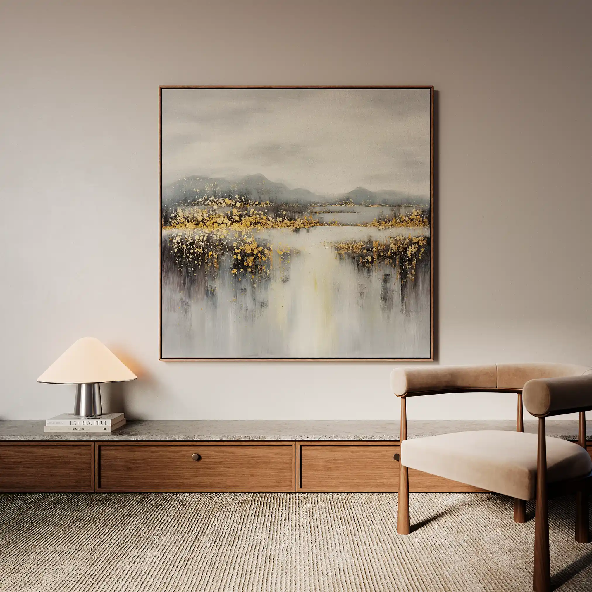 Abstract 821 Canvas Art 60 x 60 cm / Stretched on hidden frame