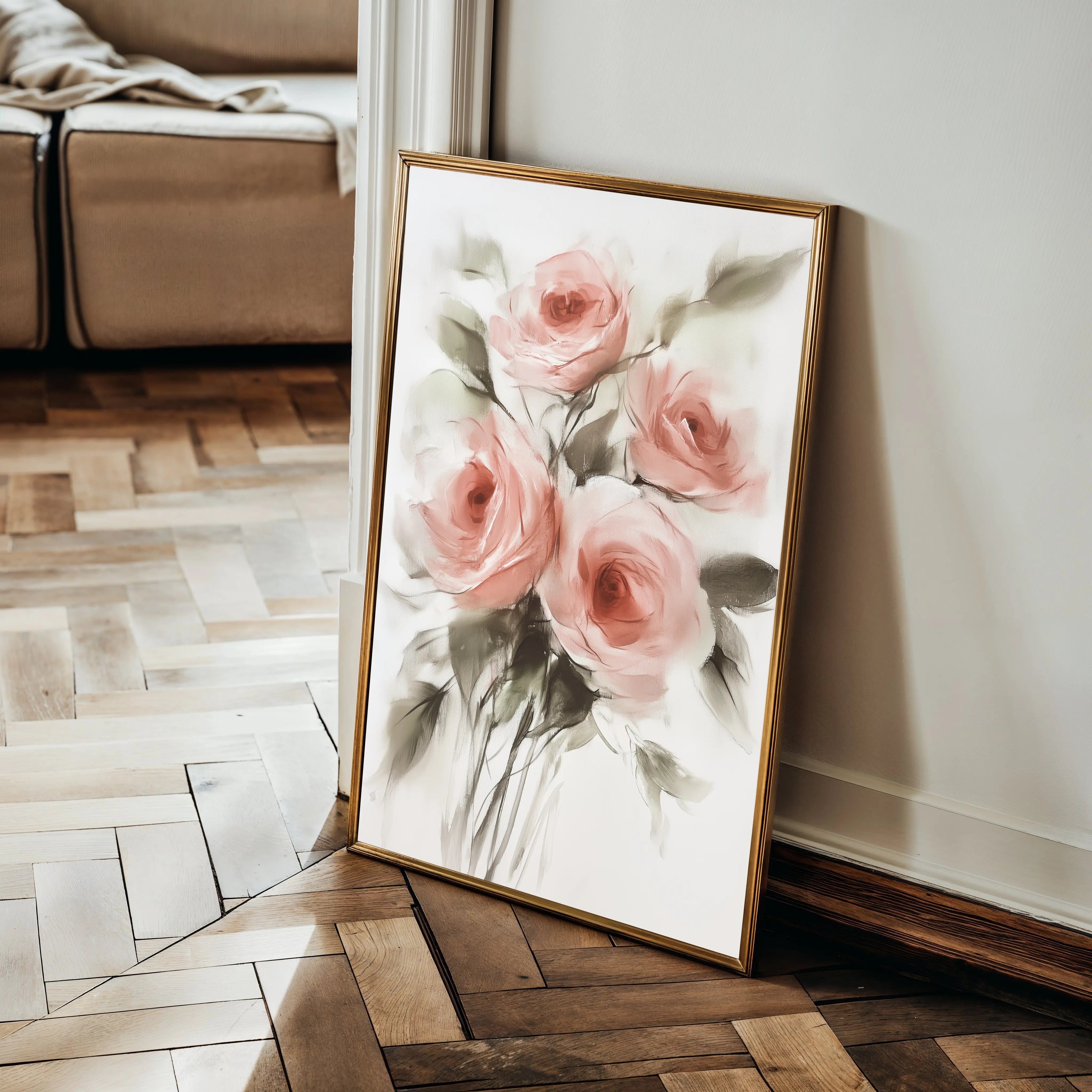 Floral Canvas Wall Art WAD822-F 90 x 60 cm / Stretched on hidden frame