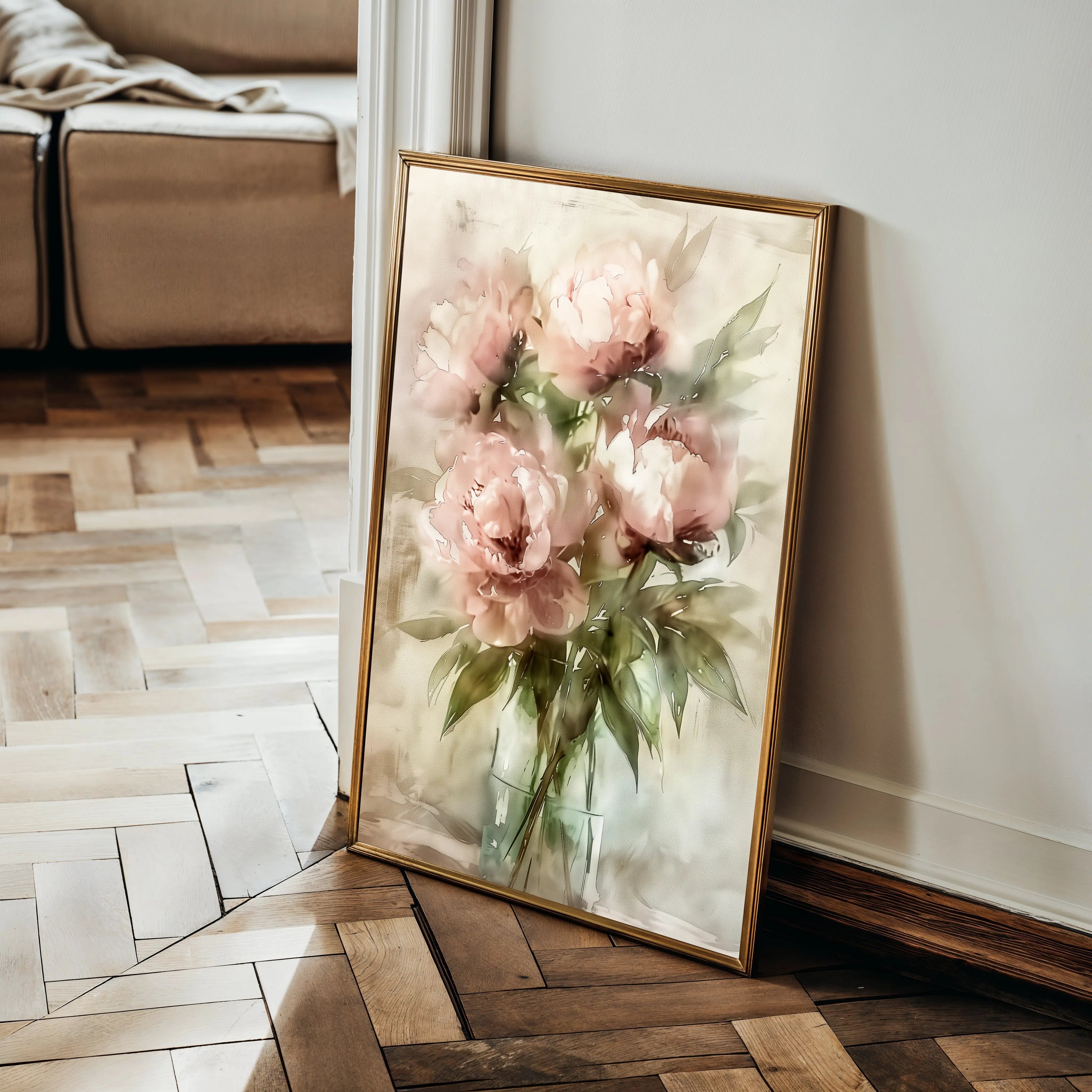 Floral Canvas Wall Art WAD823-F 90 x 60 cm / Stretched on hidden frame