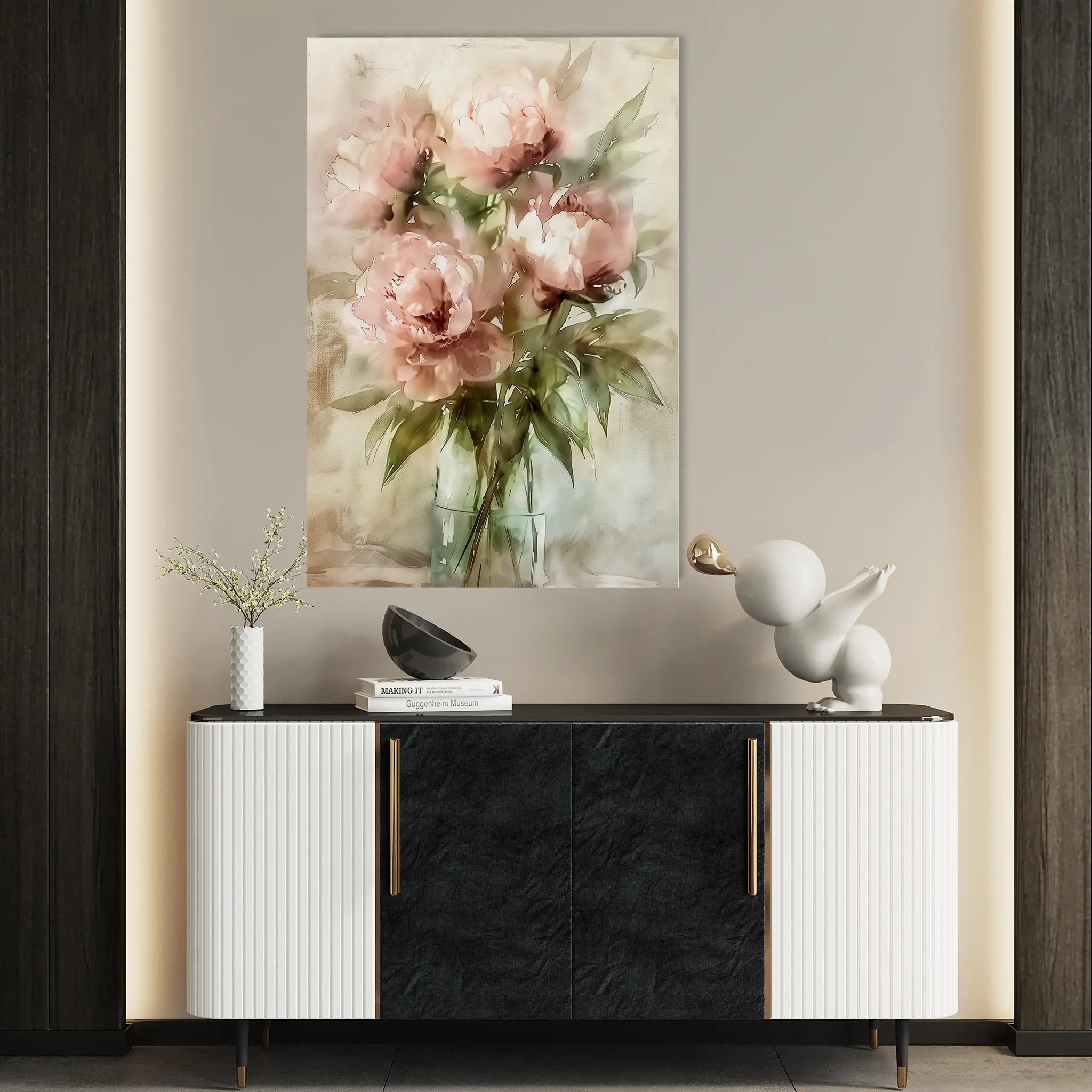 Floral Canvas Wall Art WAD823-F 90 x 60 cm / Stretched on hidden frame