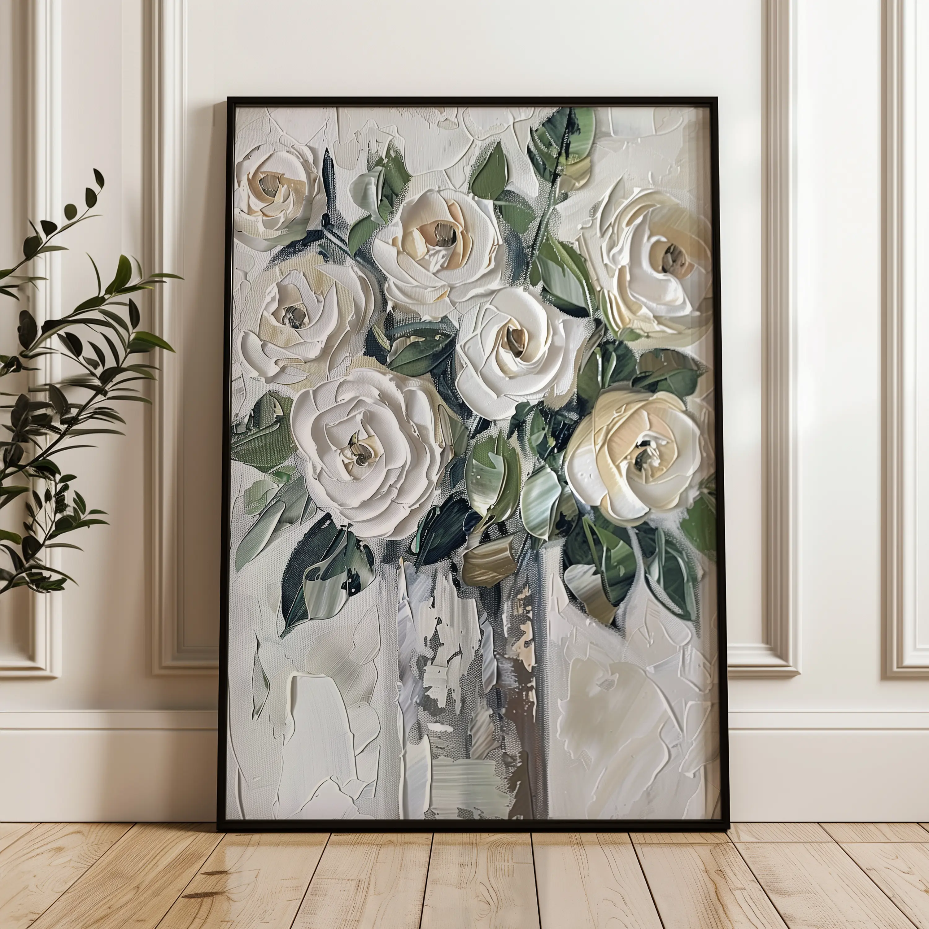 Floral Canvas Wall Art WAD824-F 90 x 60 cm / Stretched on hidden frame