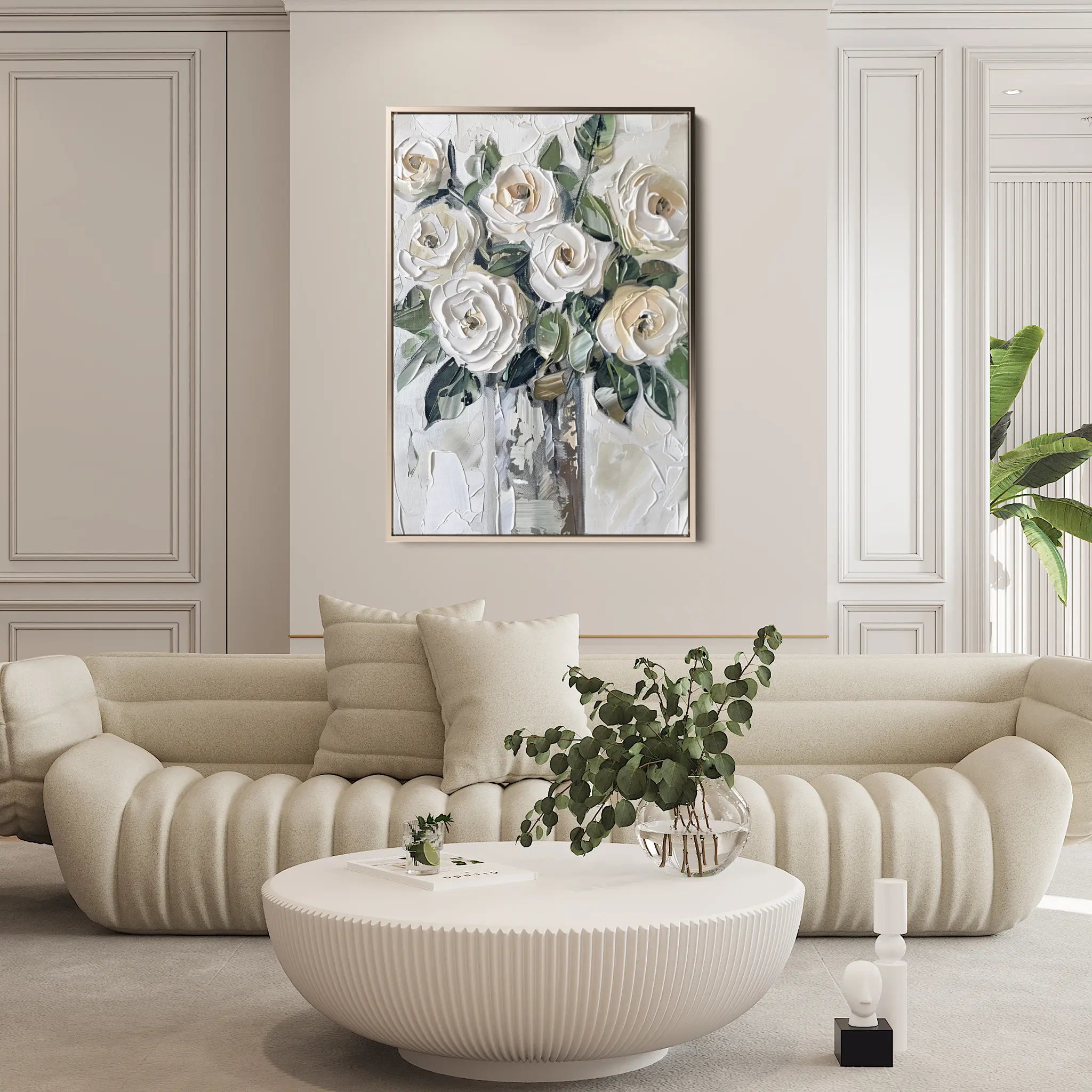 Floral Canvas Wall Art WAD824-F 90 x 60 cm / Stretched on hidden frame