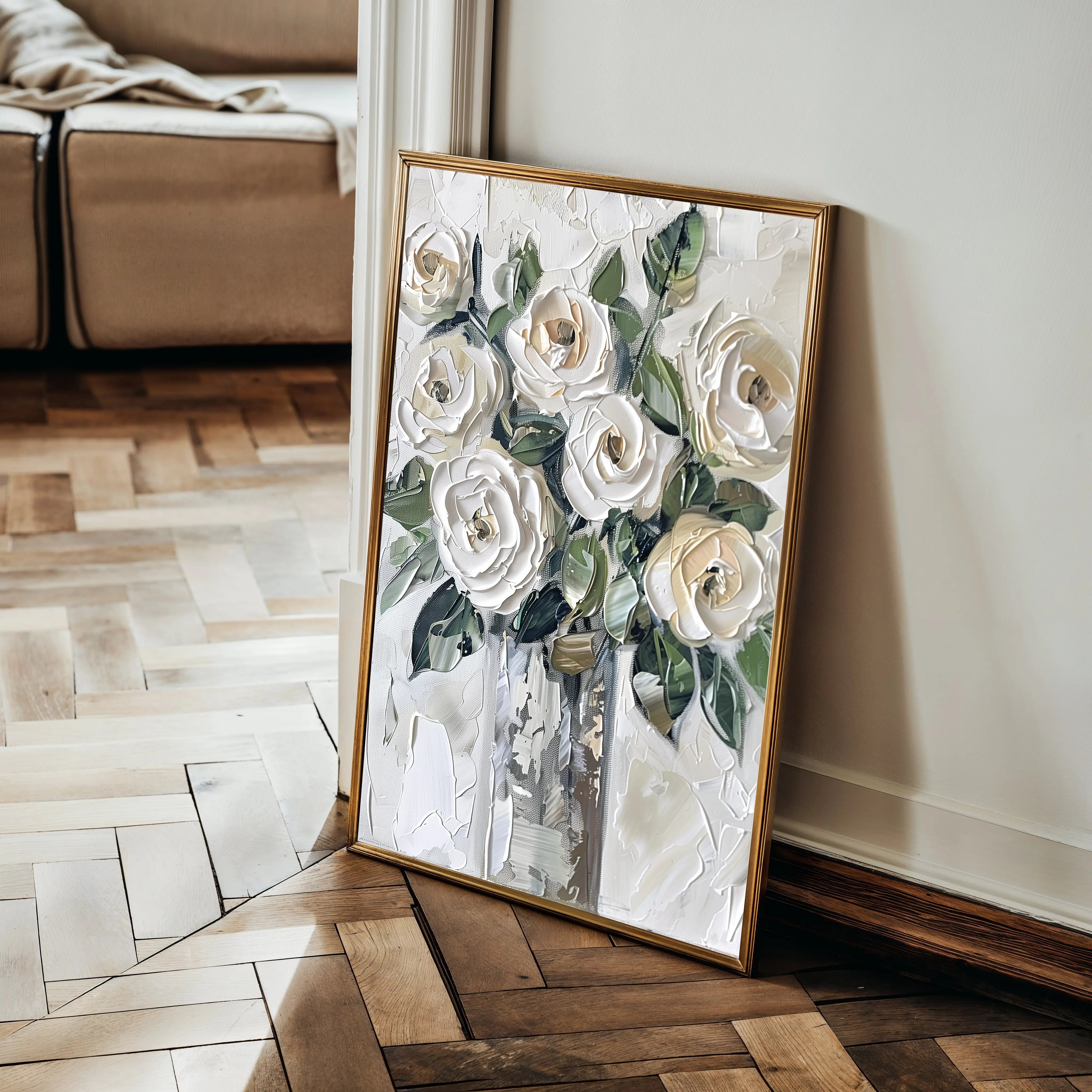 Floral Canvas Wall Art WAD824-F 90 x 60 cm / Stretched on hidden frame