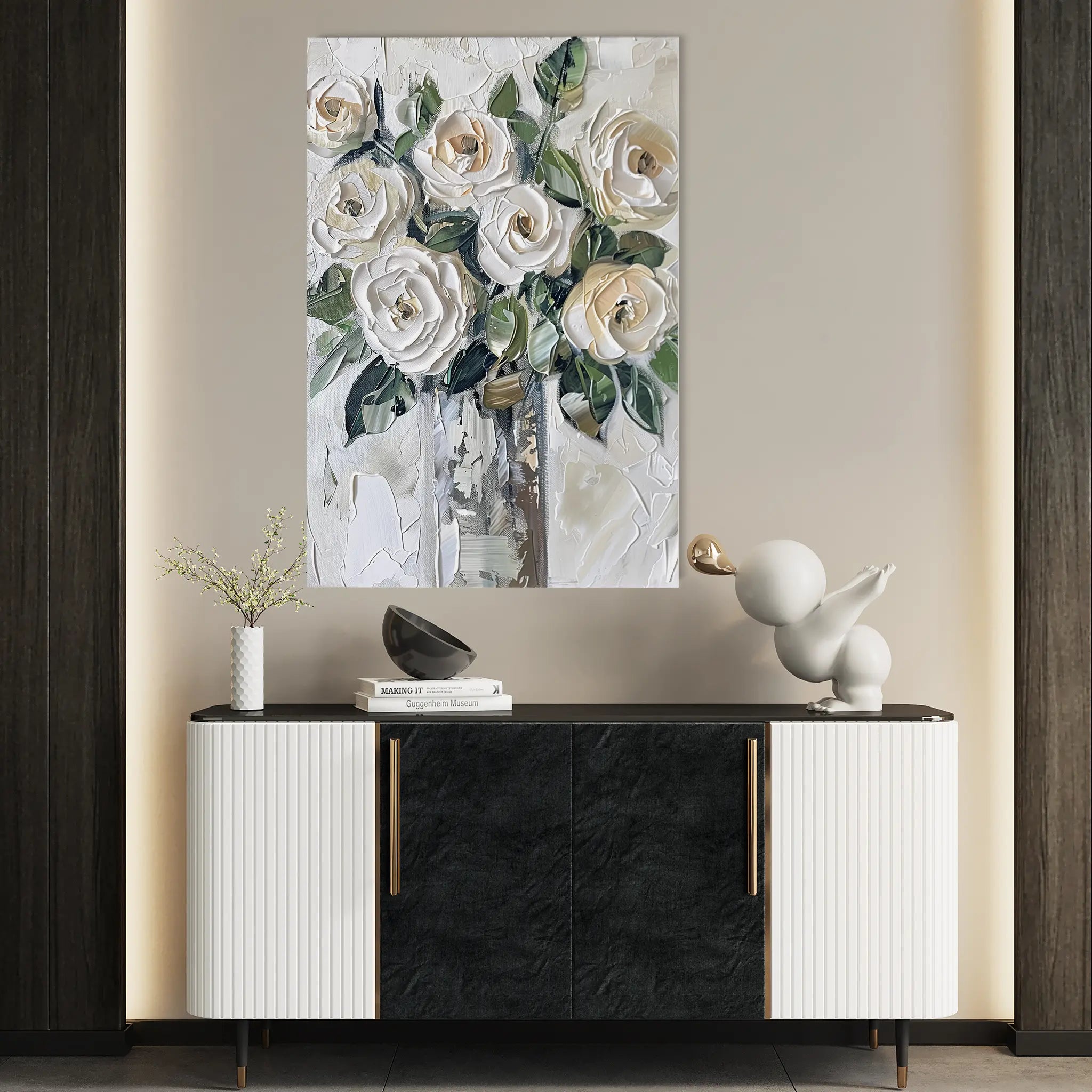 Floral Canvas Wall Art WAD824-F 90 x 60 cm / Stretched on hidden frame