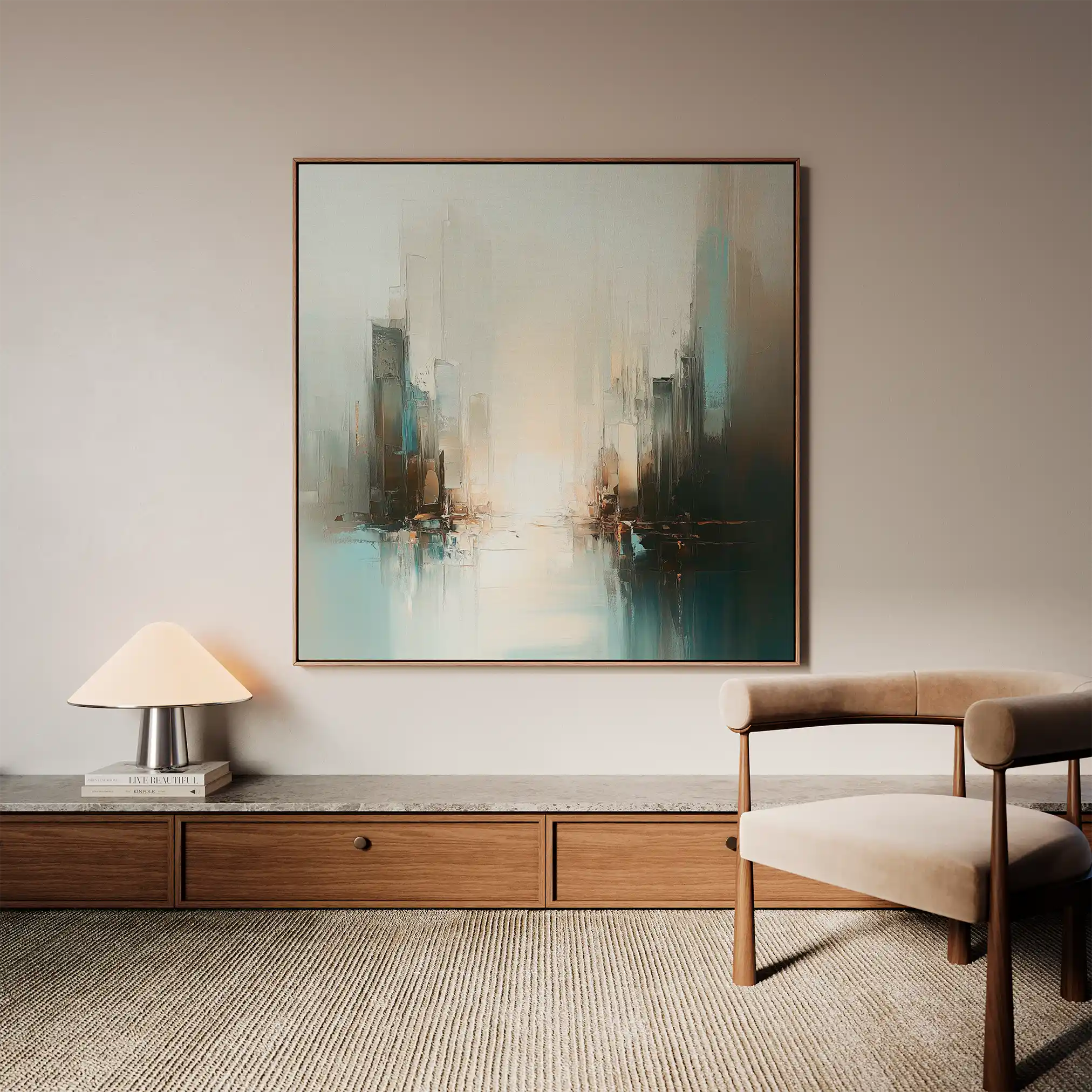 Abstract 825 Canvas Art 60 x 60 cm / Stretched on hidden frame