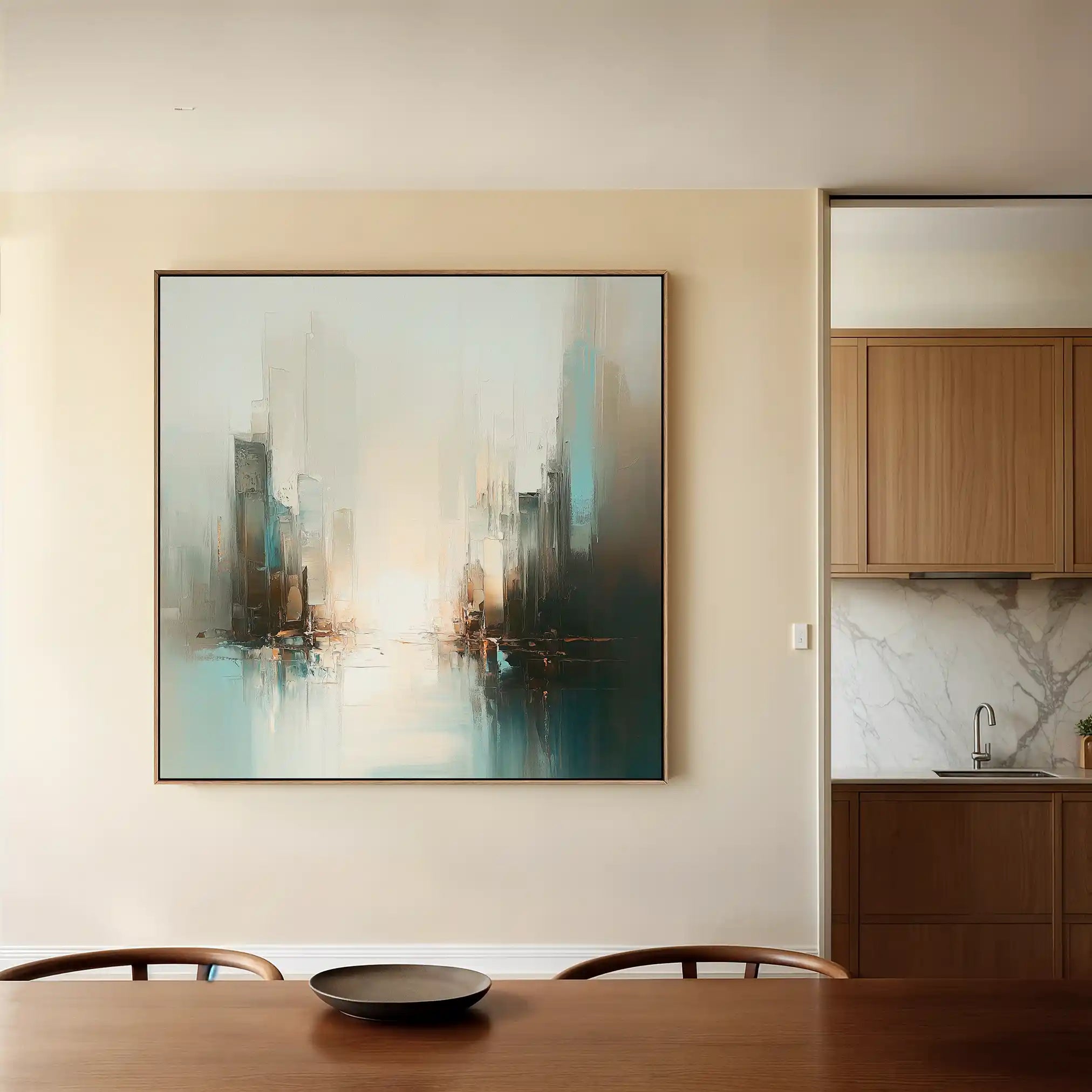 Abstract 825 Canvas Art 60 x 60 cm / Stretched on hidden frame