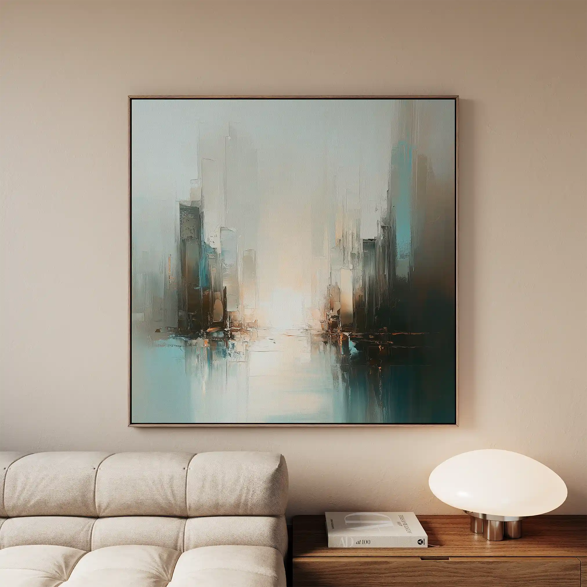 Abstract 825 Canvas Art 60 x 60 cm / Stretched on hidden frame