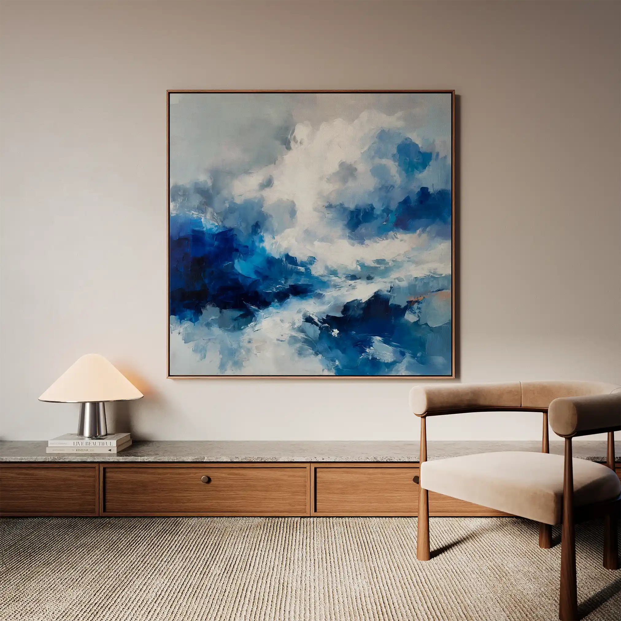 Abstract 826 Canvas Art 60 x 60 cm / Stretched on hidden frame