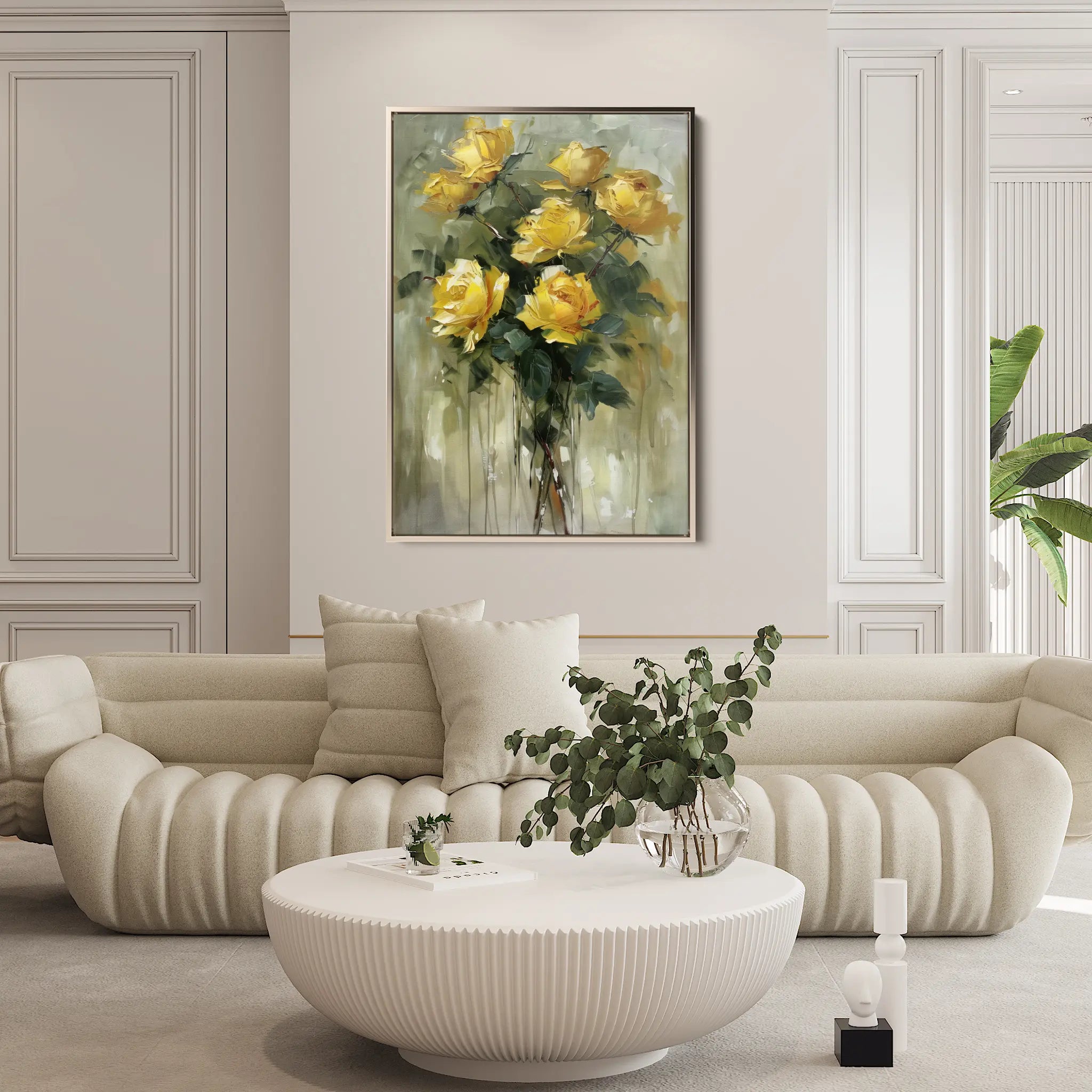 Floral Canvas Wall Art WAD826-F 90 x 60 cm / Stretched on hidden frame