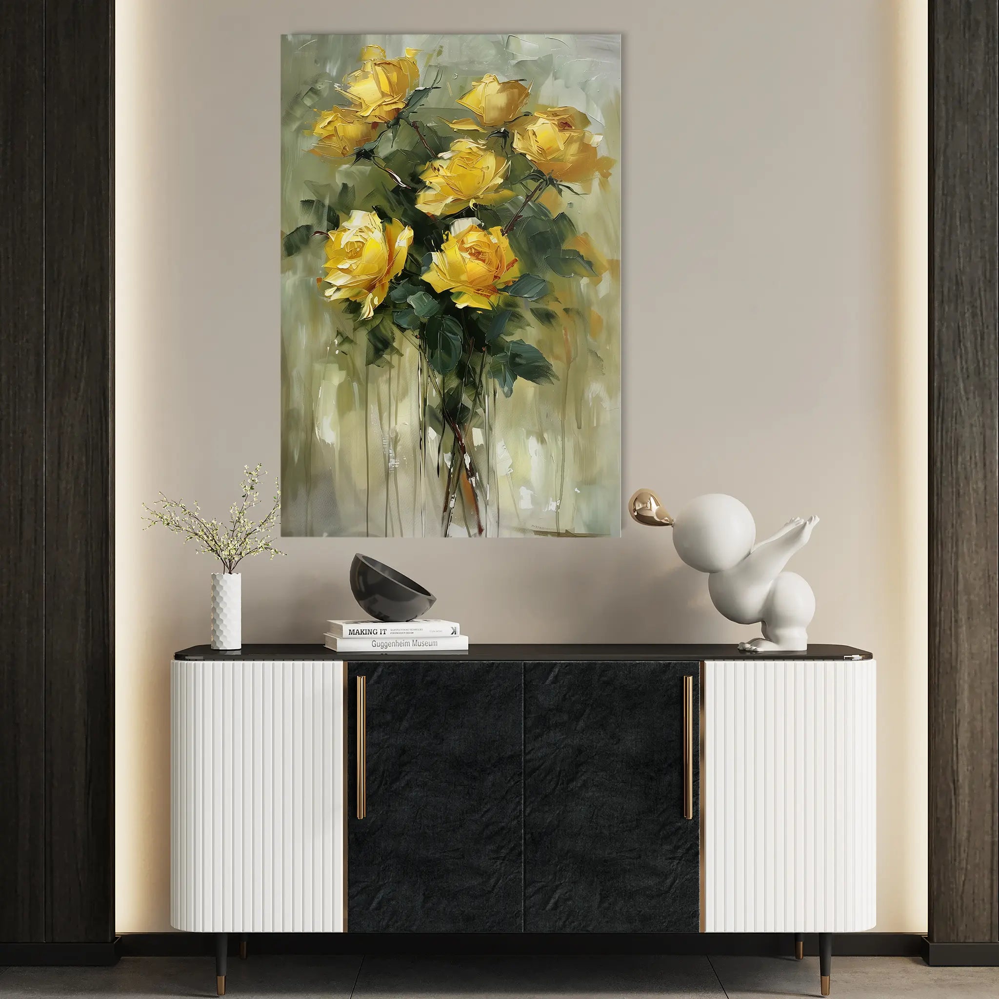 Floral Canvas Wall Art WAD826-F 90 x 60 cm / Stretched on hidden frame