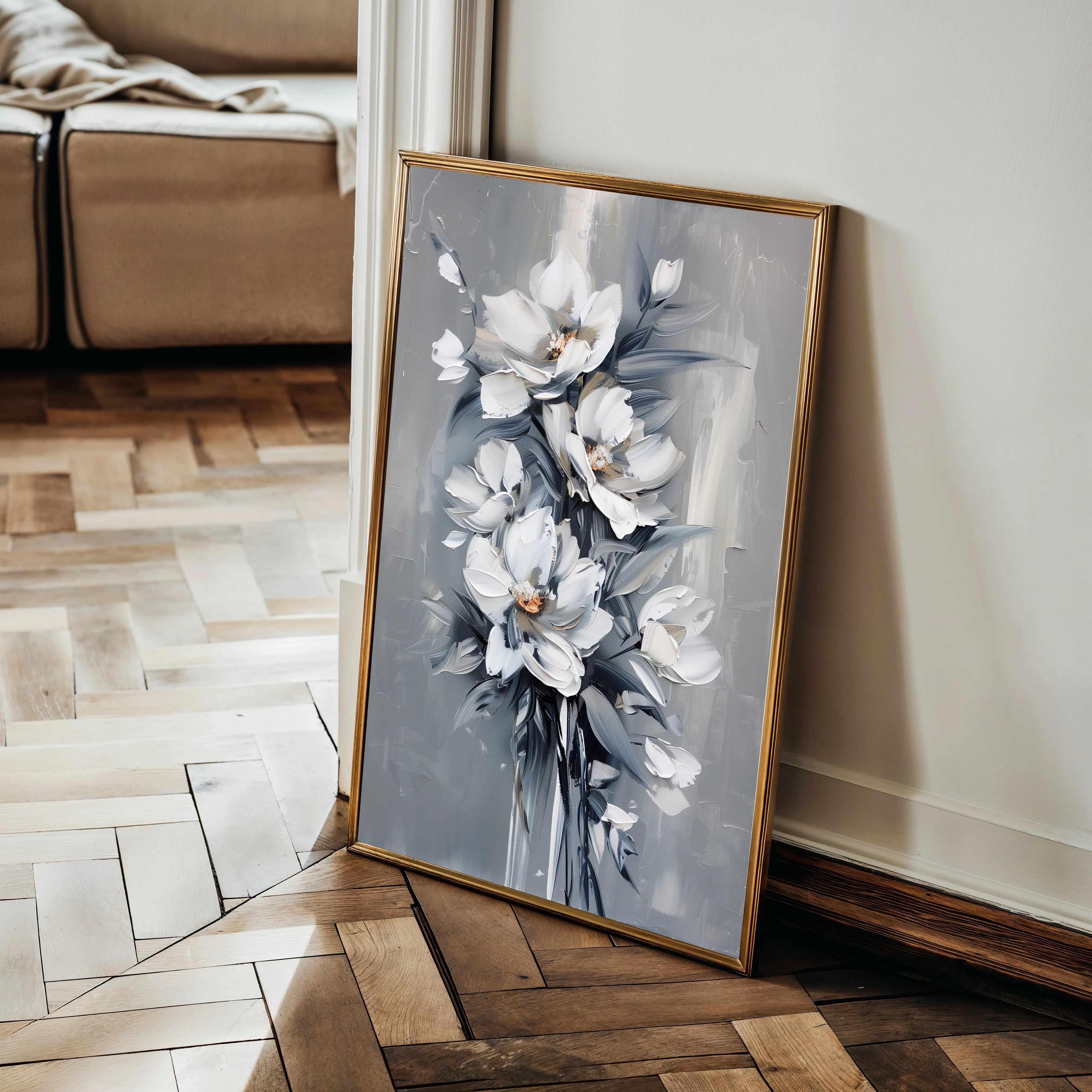 Floral Canvas Wall Art WAD827-F 90 x 60 cm / Stretched on hidden frame