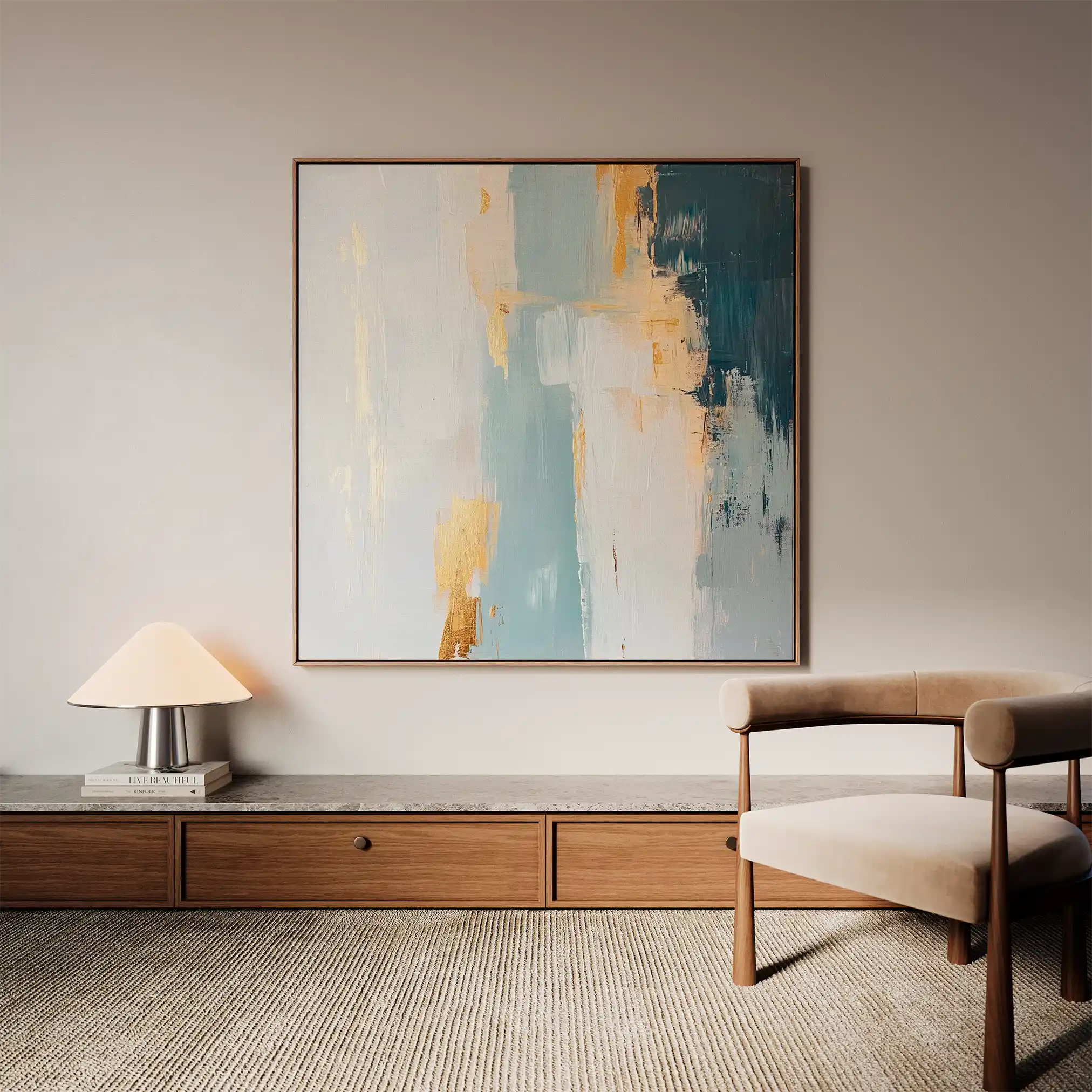 Abstract 828 Canvas Art 60 x 60 cm / Stretched on hidden frame