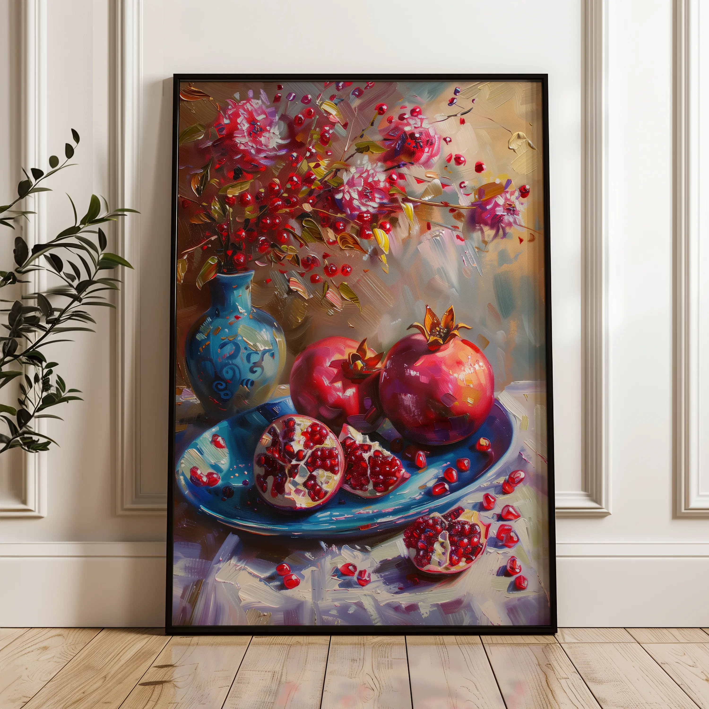 Floral Canvas Wall Art WAD828-F 90 x 60 cm / Stretched on hidden frame